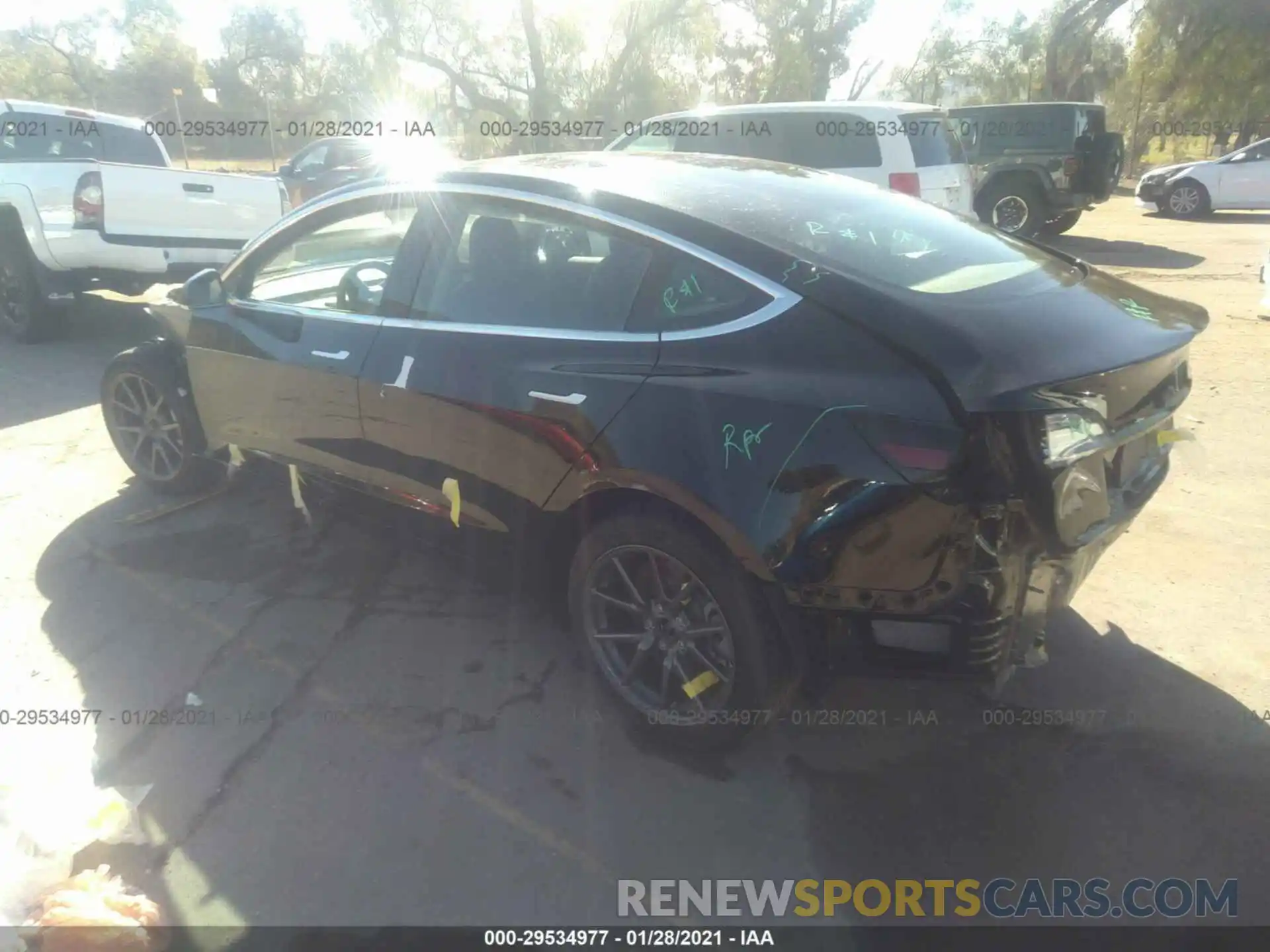 3 Photograph of a damaged car 5YJ3E1EA9KF425758 TESLA MODEL 3 2019