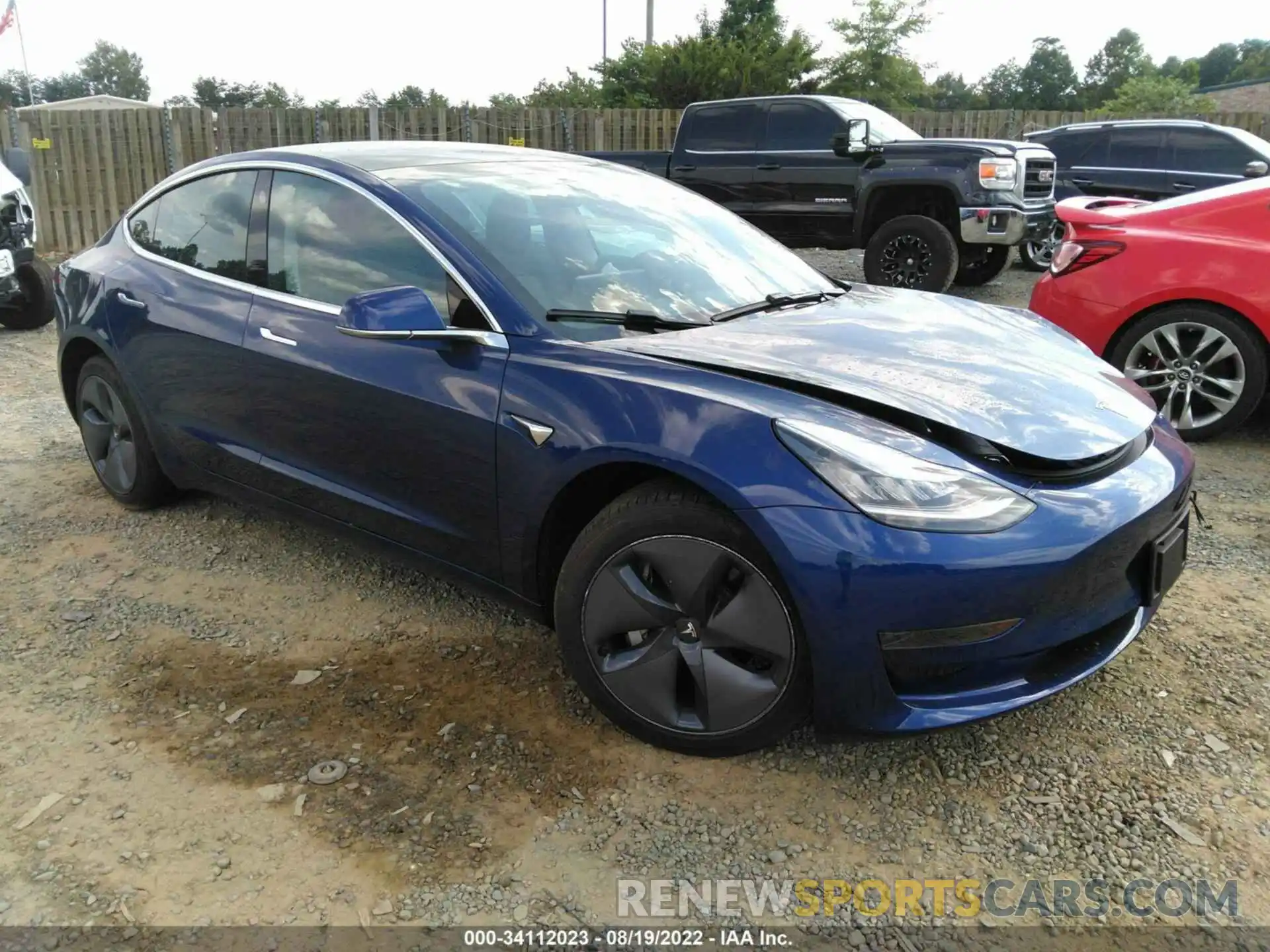 1 Photograph of a damaged car 5YJ3E1EA9KF428806 TESLA MODEL 3 2019