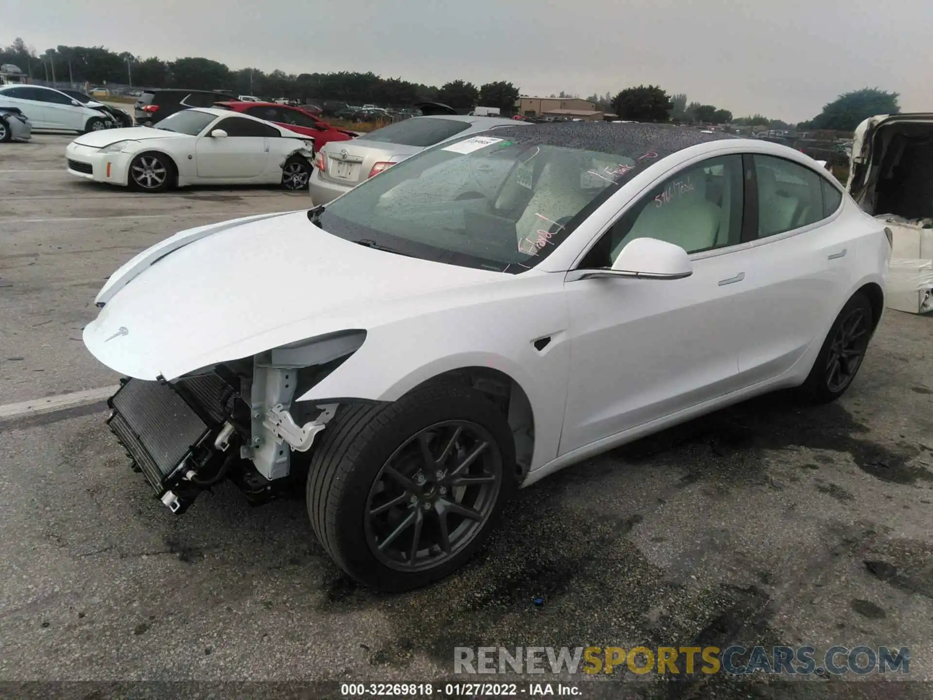 2 Photograph of a damaged car 5YJ3E1EA9KF429387 TESLA MODEL 3 2019