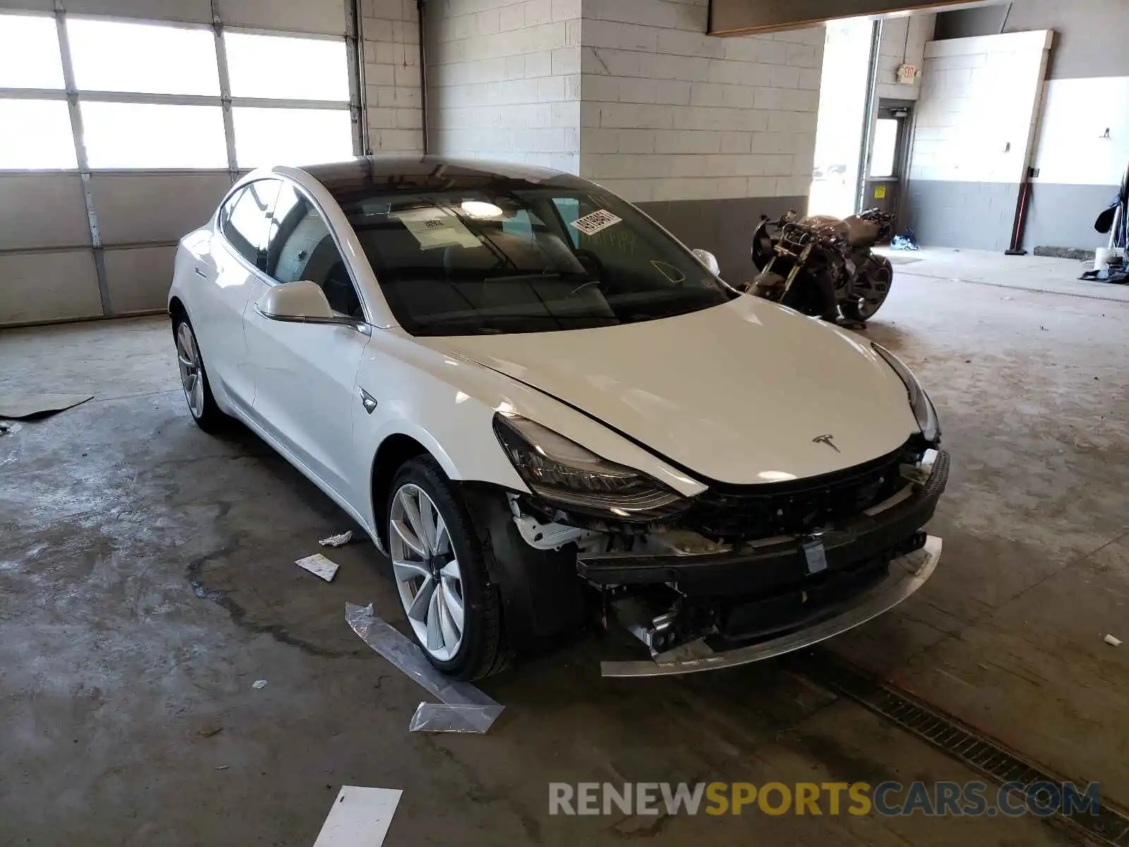 1 Photograph of a damaged car 5YJ3E1EA9KF436257 TESLA MODEL 3 2019