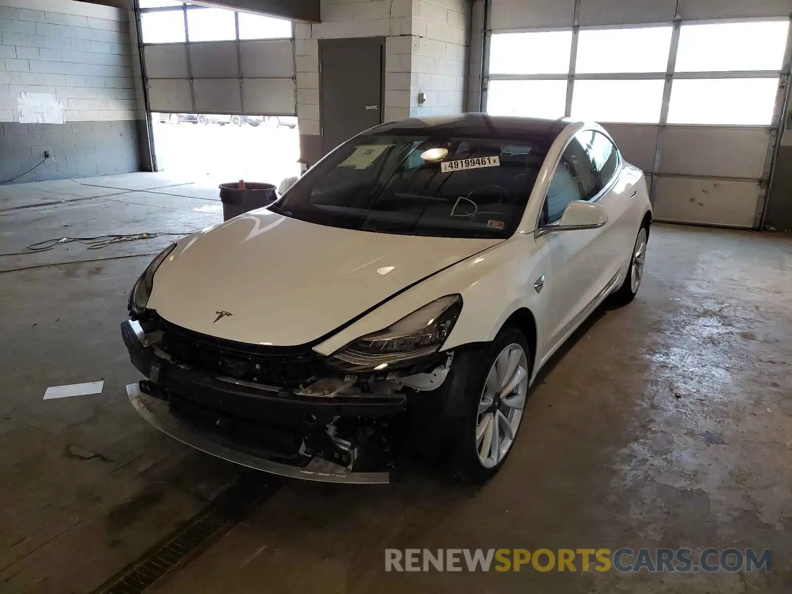 2 Photograph of a damaged car 5YJ3E1EA9KF436257 TESLA MODEL 3 2019