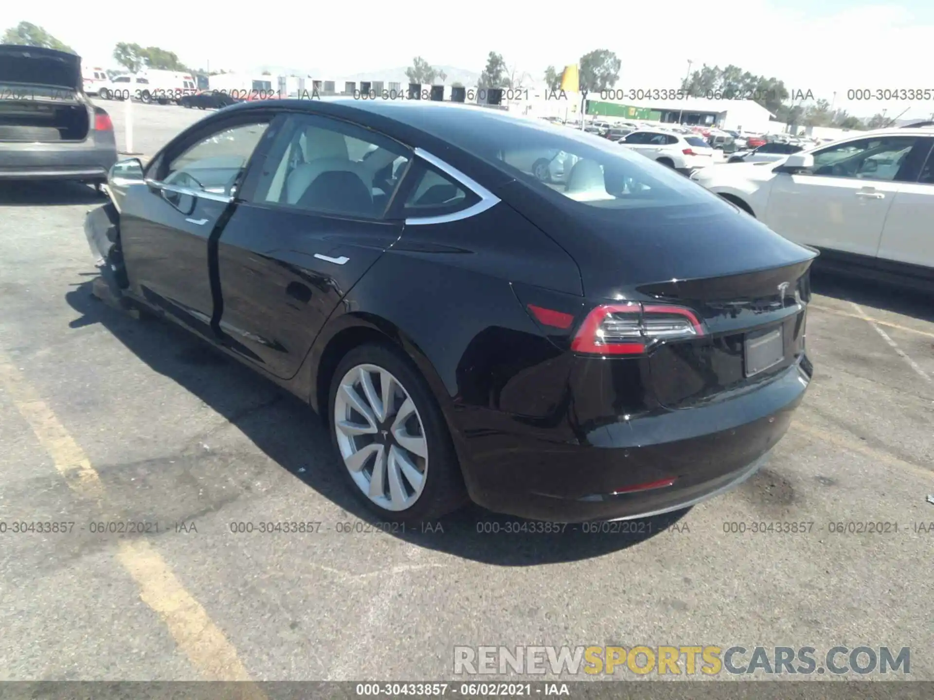 3 Photograph of a damaged car 5YJ3E1EA9KF445153 TESLA MODEL 3 2019