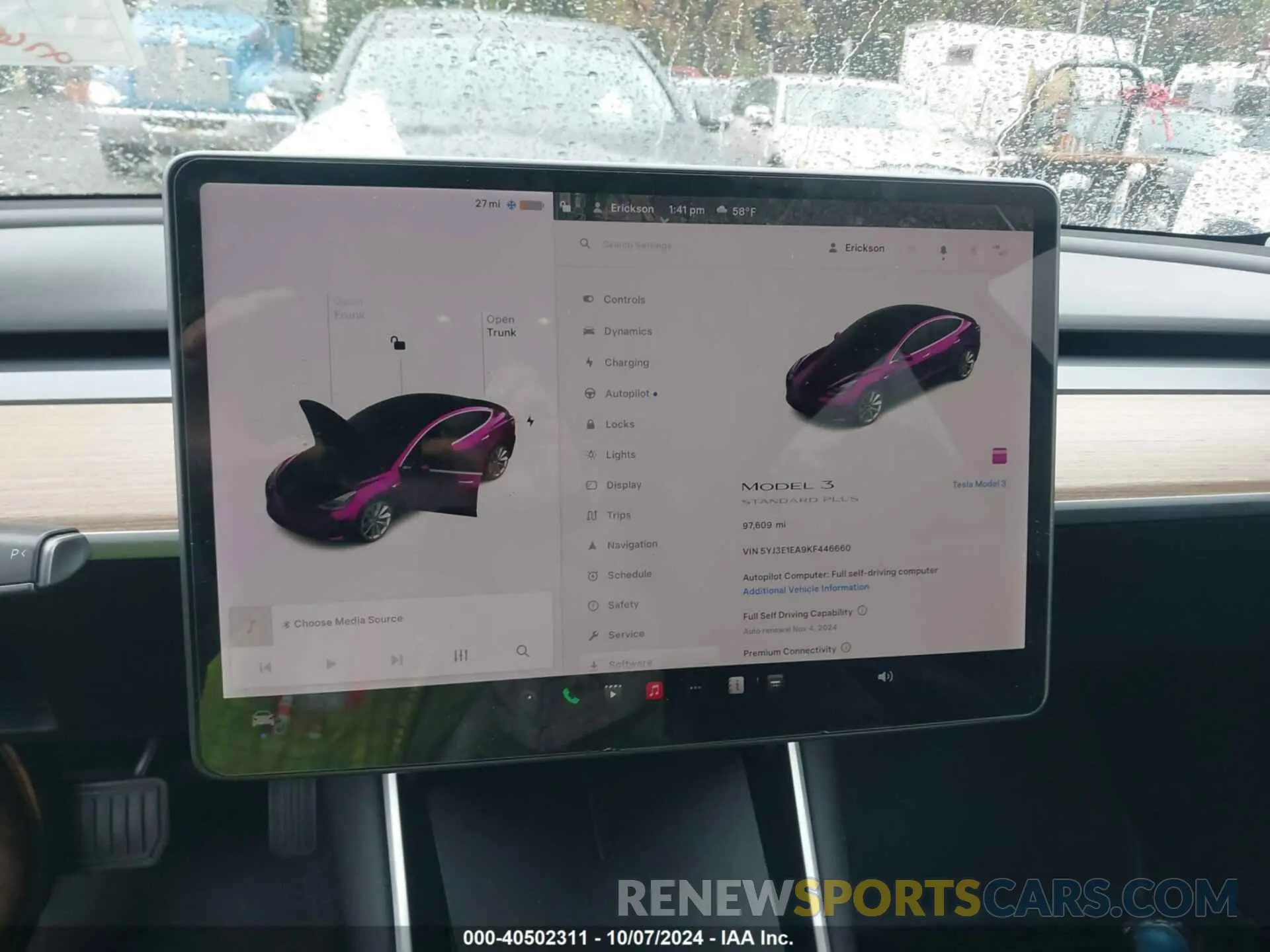17 Photograph of a damaged car 5YJ3E1EA9KF446660 TESLA MODEL 3 2019