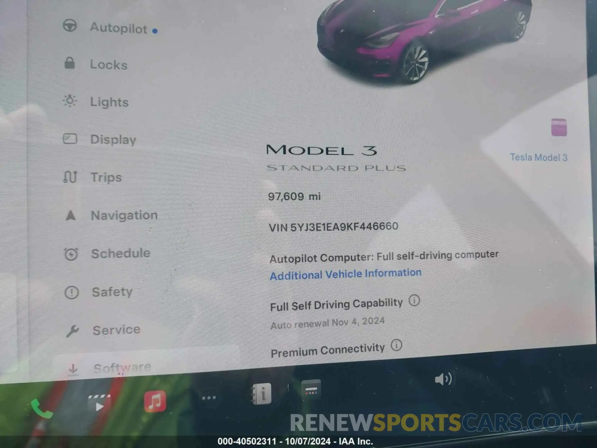 7 Photograph of a damaged car 5YJ3E1EA9KF446660 TESLA MODEL 3 2019