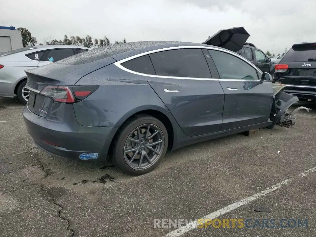 3 Photograph of a damaged car 5YJ3E1EA9KF447453 TESLA MODEL 3 2019