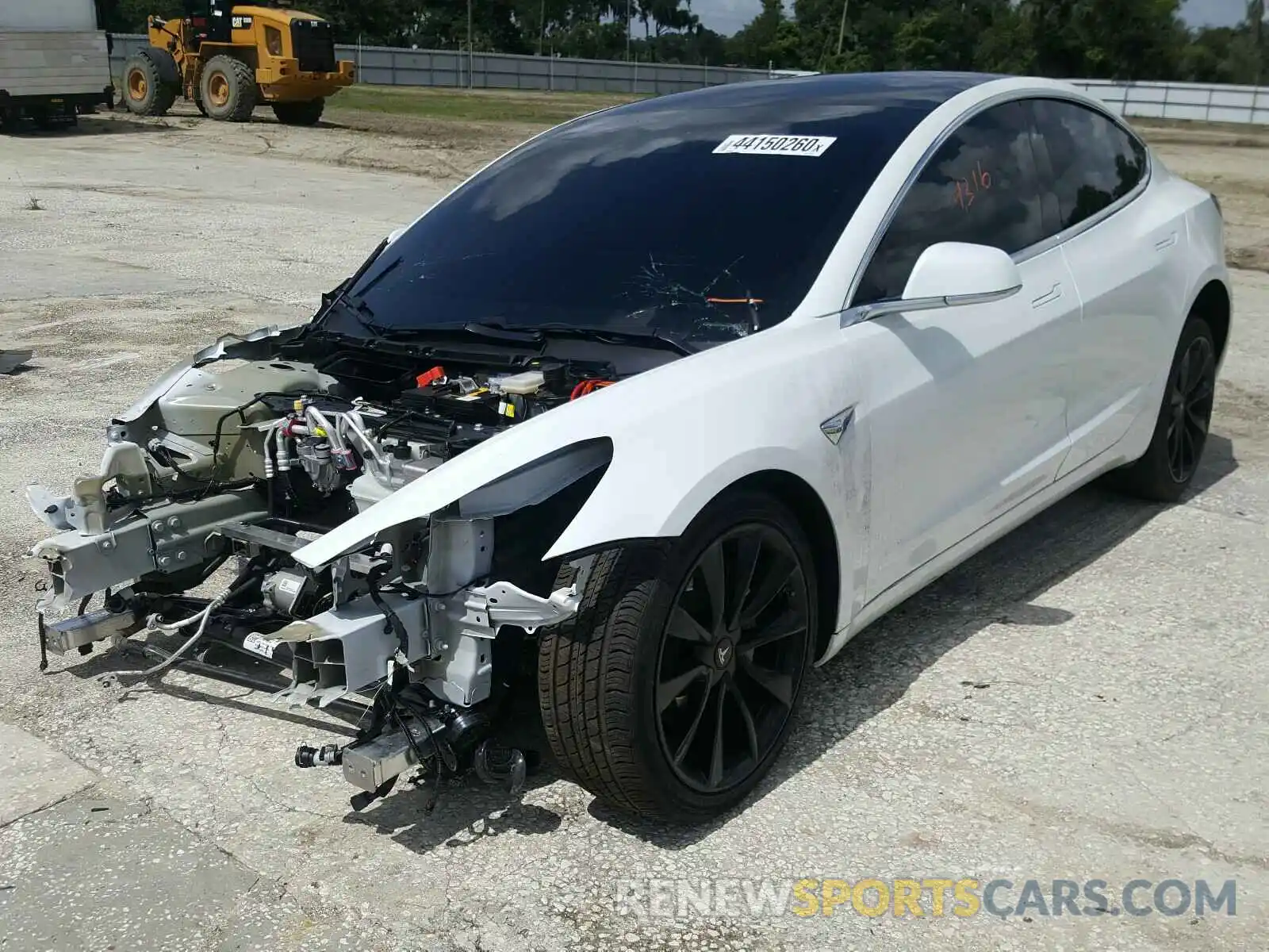 2 Photograph of a damaged car 5YJ3E1EA9KF449378 TESLA MODEL 3 2019