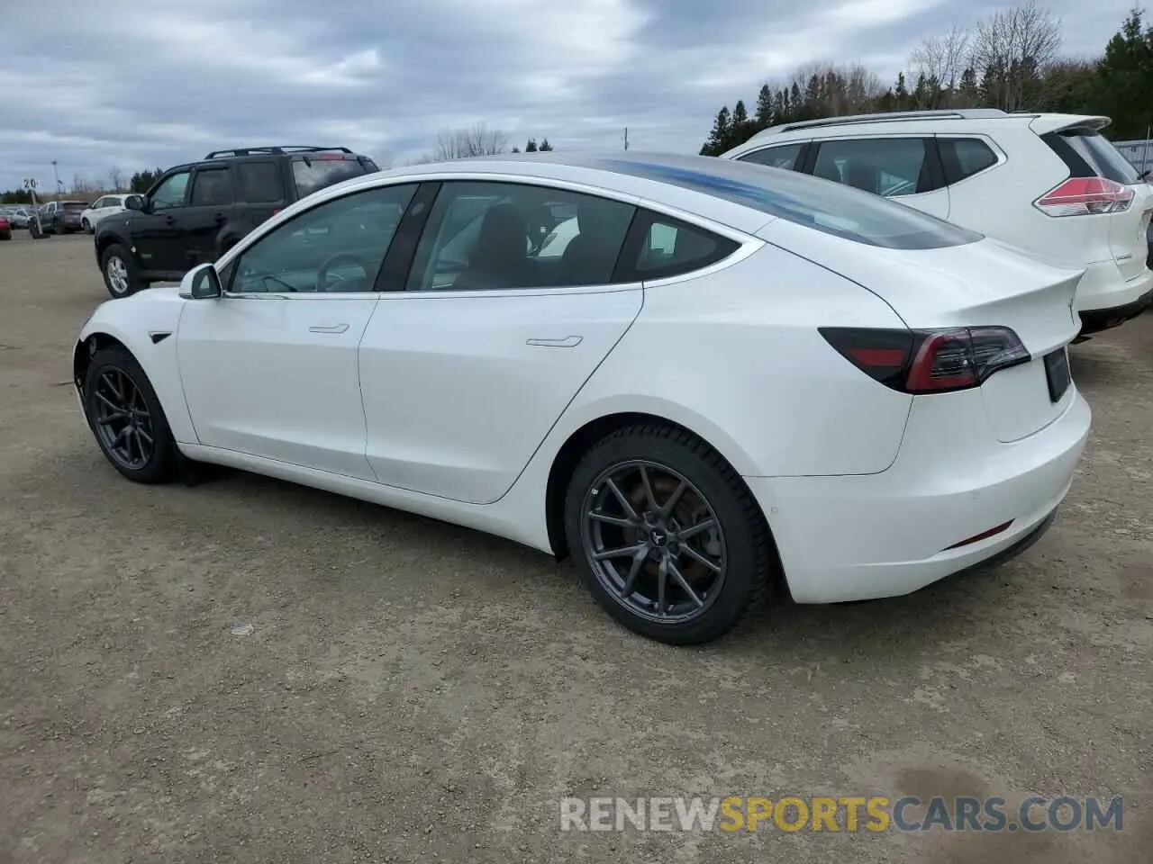 2 Photograph of a damaged car 5YJ3E1EA9KF464589 TESLA MODEL 3 2019