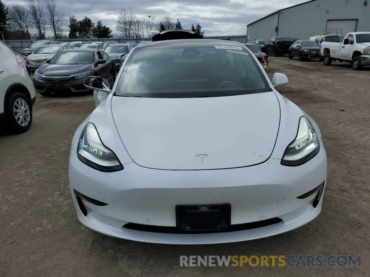 5 Photograph of a damaged car 5YJ3E1EA9KF464589 TESLA MODEL 3 2019