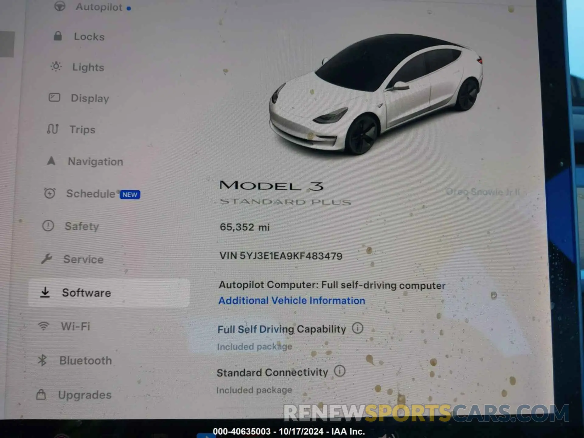7 Photograph of a damaged car 5YJ3E1EA9KF483479 TESLA MODEL 3 2019