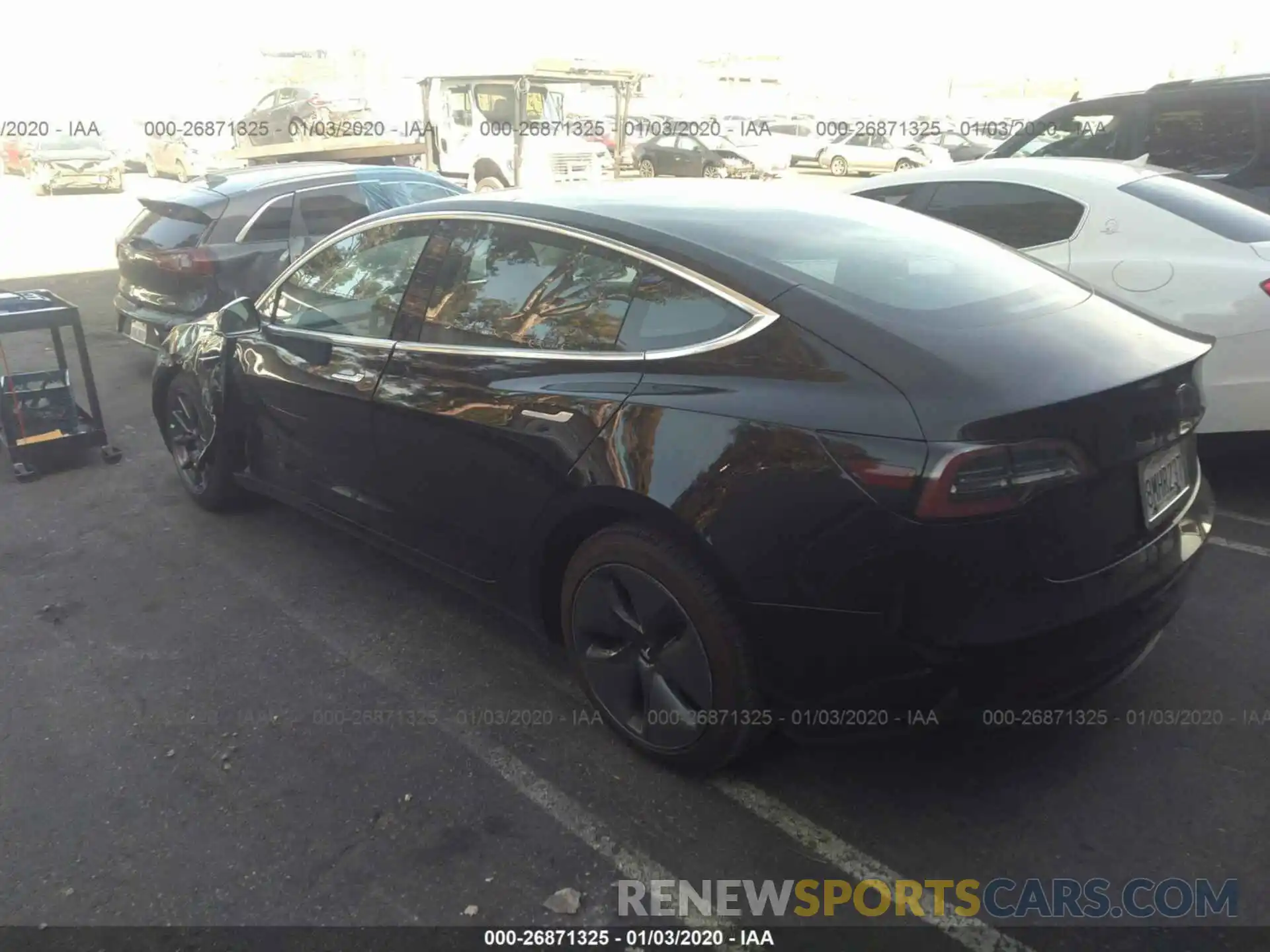 3 Photograph of a damaged car 5YJ3E1EA9KF485734 TESLA MODEL 3 2019