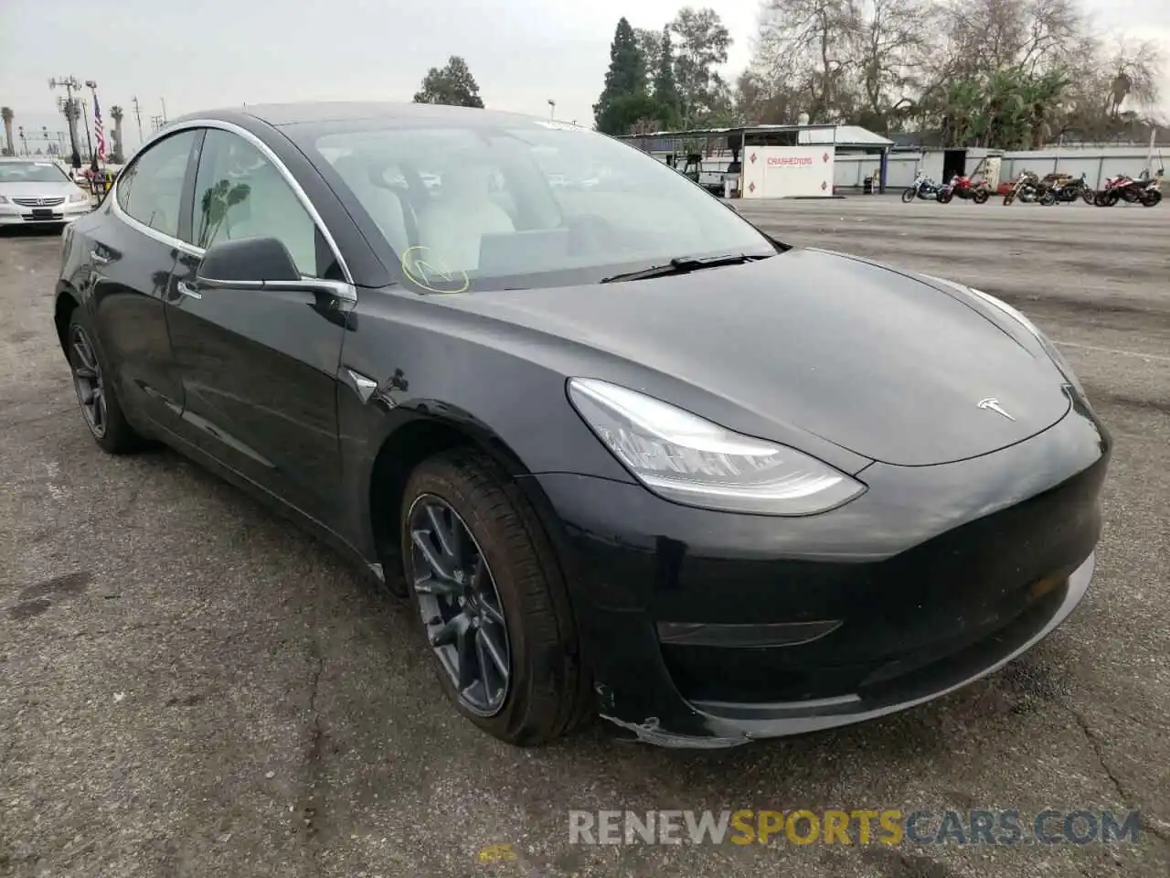 1 Photograph of a damaged car 5YJ3E1EA9KF486270 TESLA MODEL 3 2019