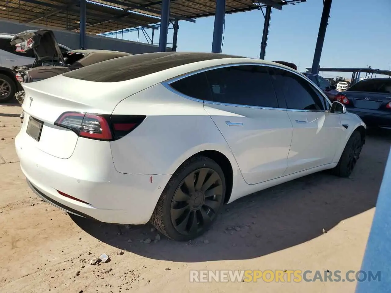 3 Photograph of a damaged car 5YJ3E1EA9KF529893 TESLA MODEL 3 2019