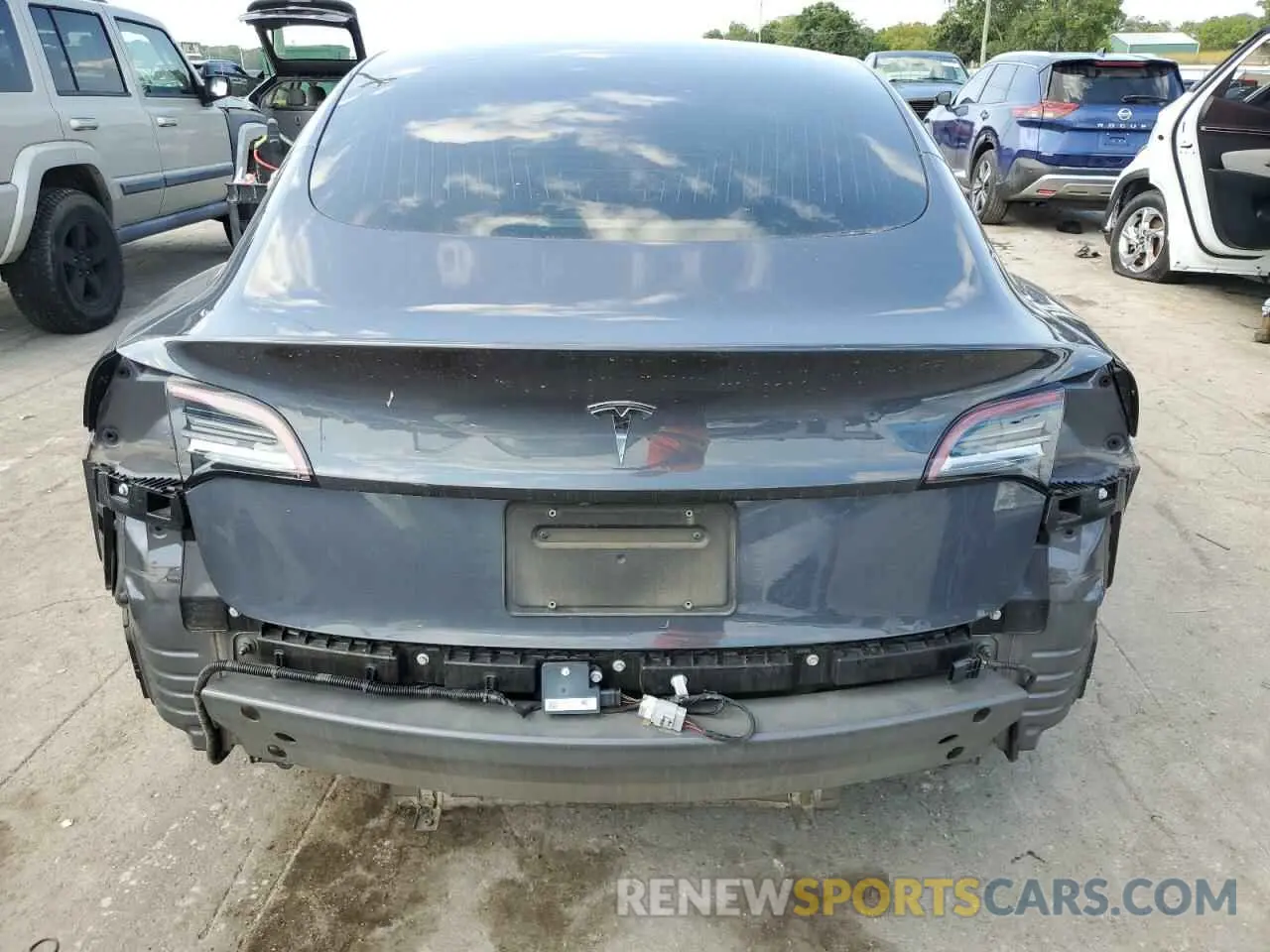 6 Photograph of a damaged car 5YJ3E1EAXKF190948 TESLA MODEL 3 2019