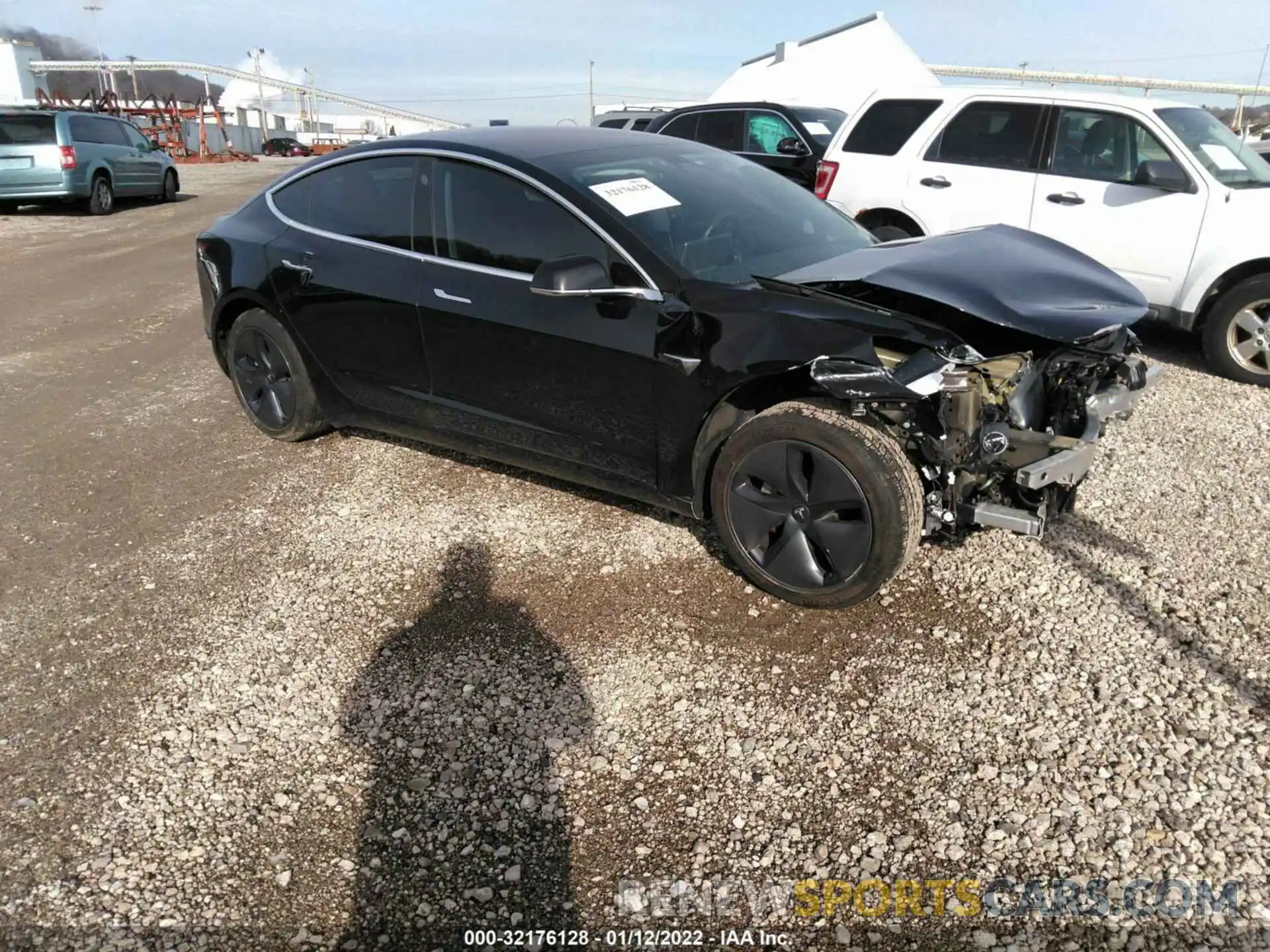 1 Photograph of a damaged car 5YJ3E1EAXKF192909 TESLA MODEL 3 2019