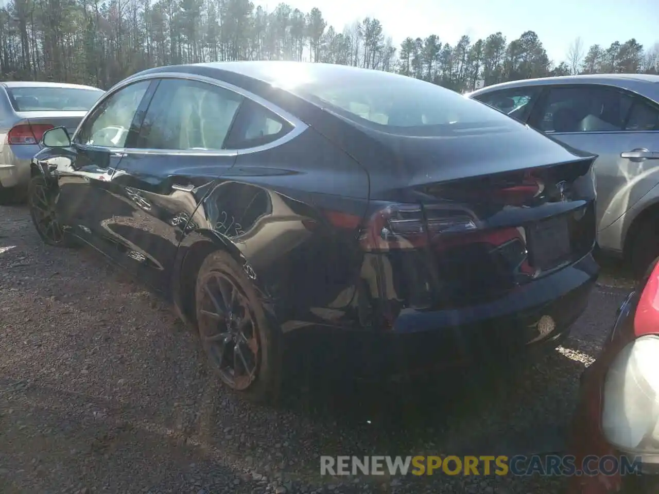 3 Photograph of a damaged car 5YJ3E1EAXKF296834 TESLA MODEL 3 2019