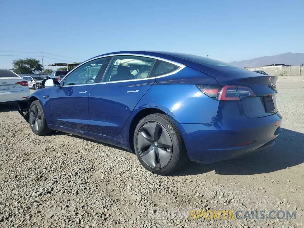 2 Photograph of a damaged car 5YJ3E1EAXKF299345 TESLA MODEL 3 2019