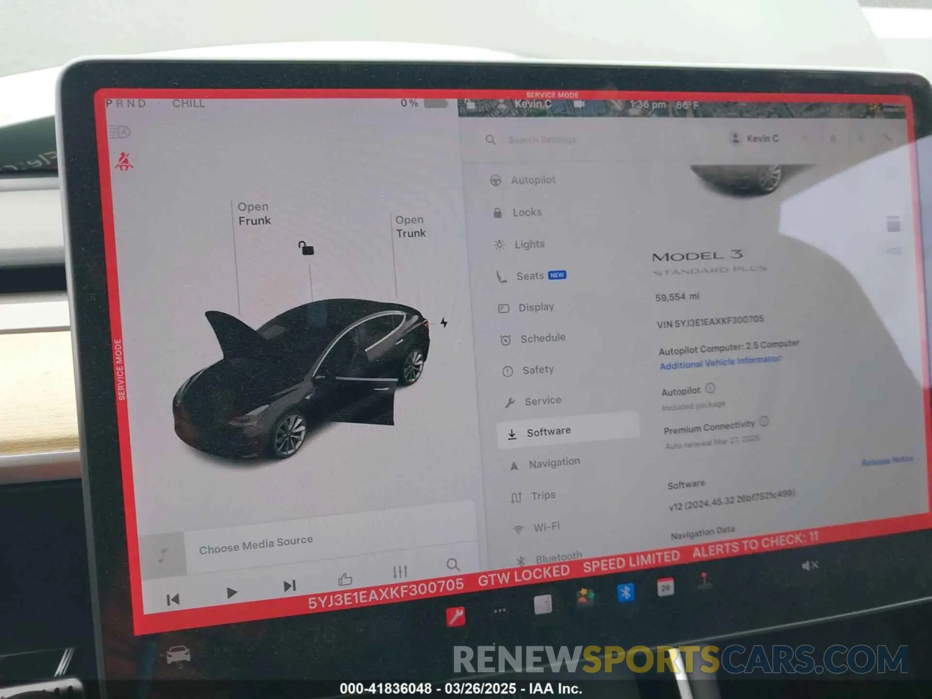 19 Photograph of a damaged car 5YJ3E1EAXKF300705 TESLA MODEL 3 2019