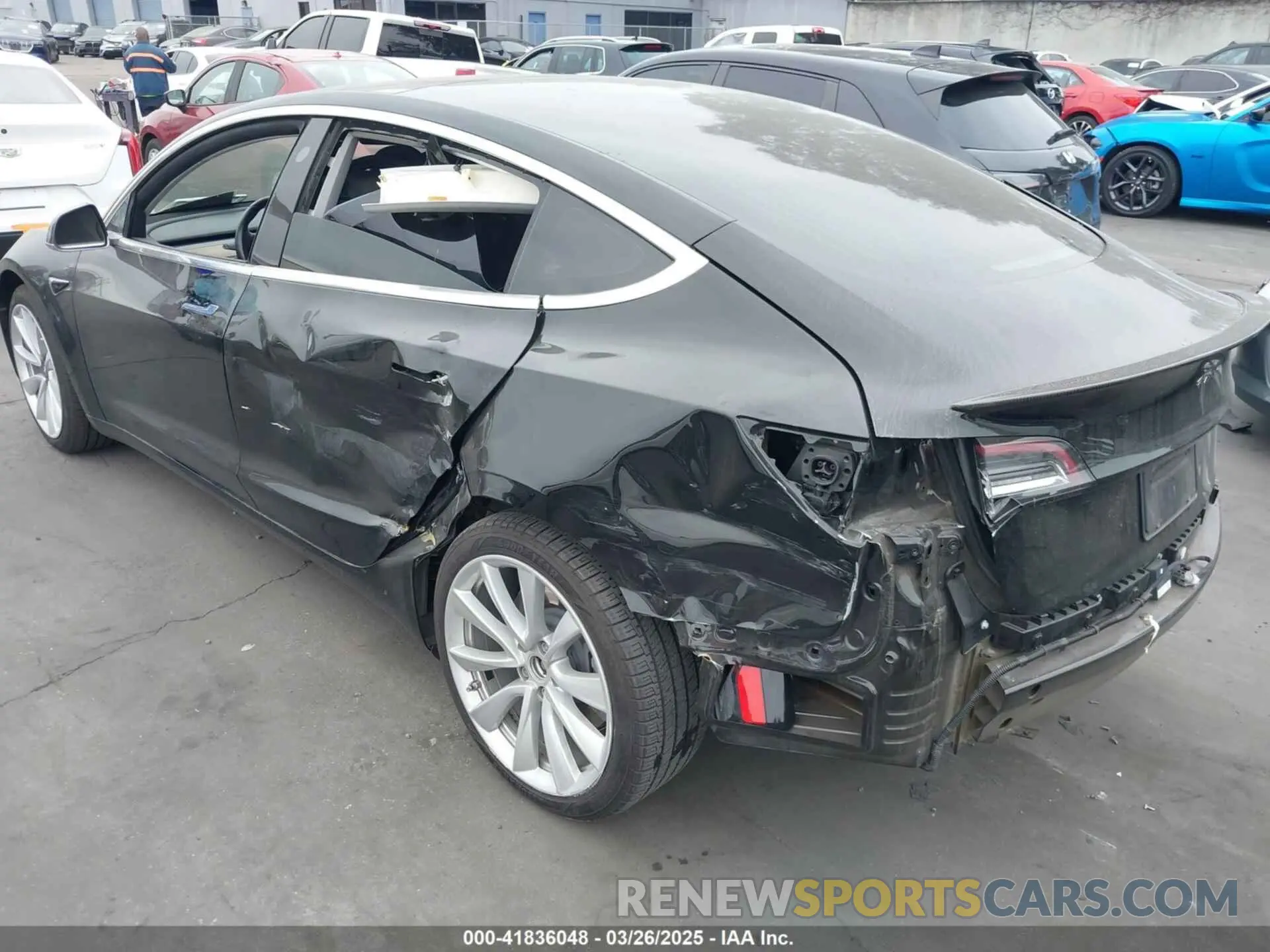3 Photograph of a damaged car 5YJ3E1EAXKF300705 TESLA MODEL 3 2019