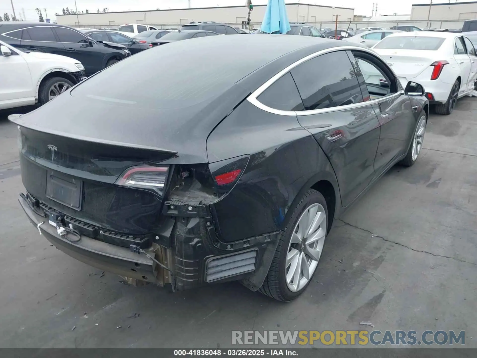 4 Photograph of a damaged car 5YJ3E1EAXKF300705 TESLA MODEL 3 2019
