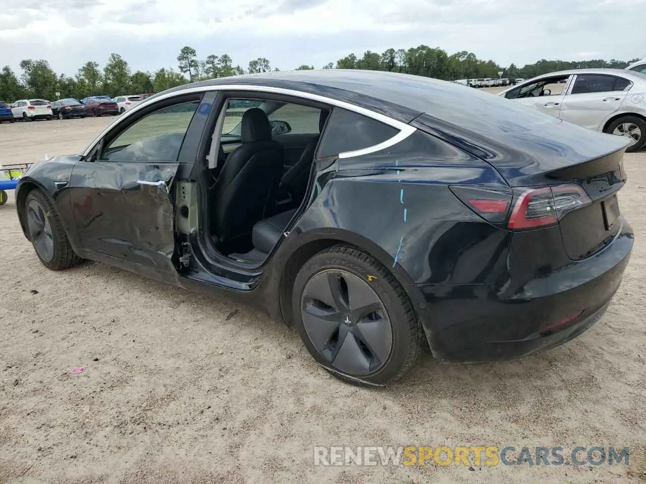 2 Photograph of a damaged car 5YJ3E1EAXKF304611 TESLA MODEL 3 2019