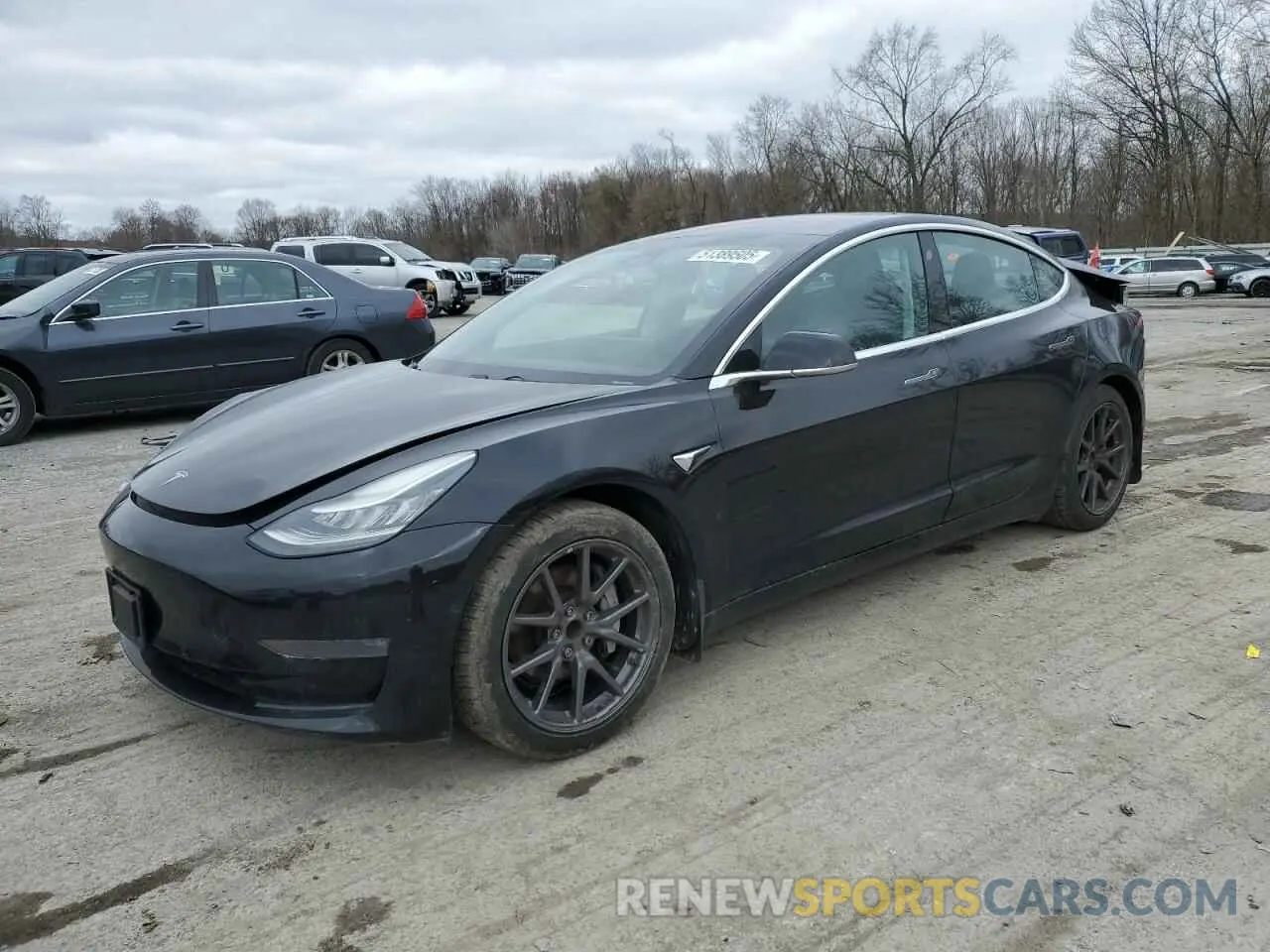 1 Photograph of a damaged car 5YJ3E1EAXKF305127 TESLA MODEL 3 2019