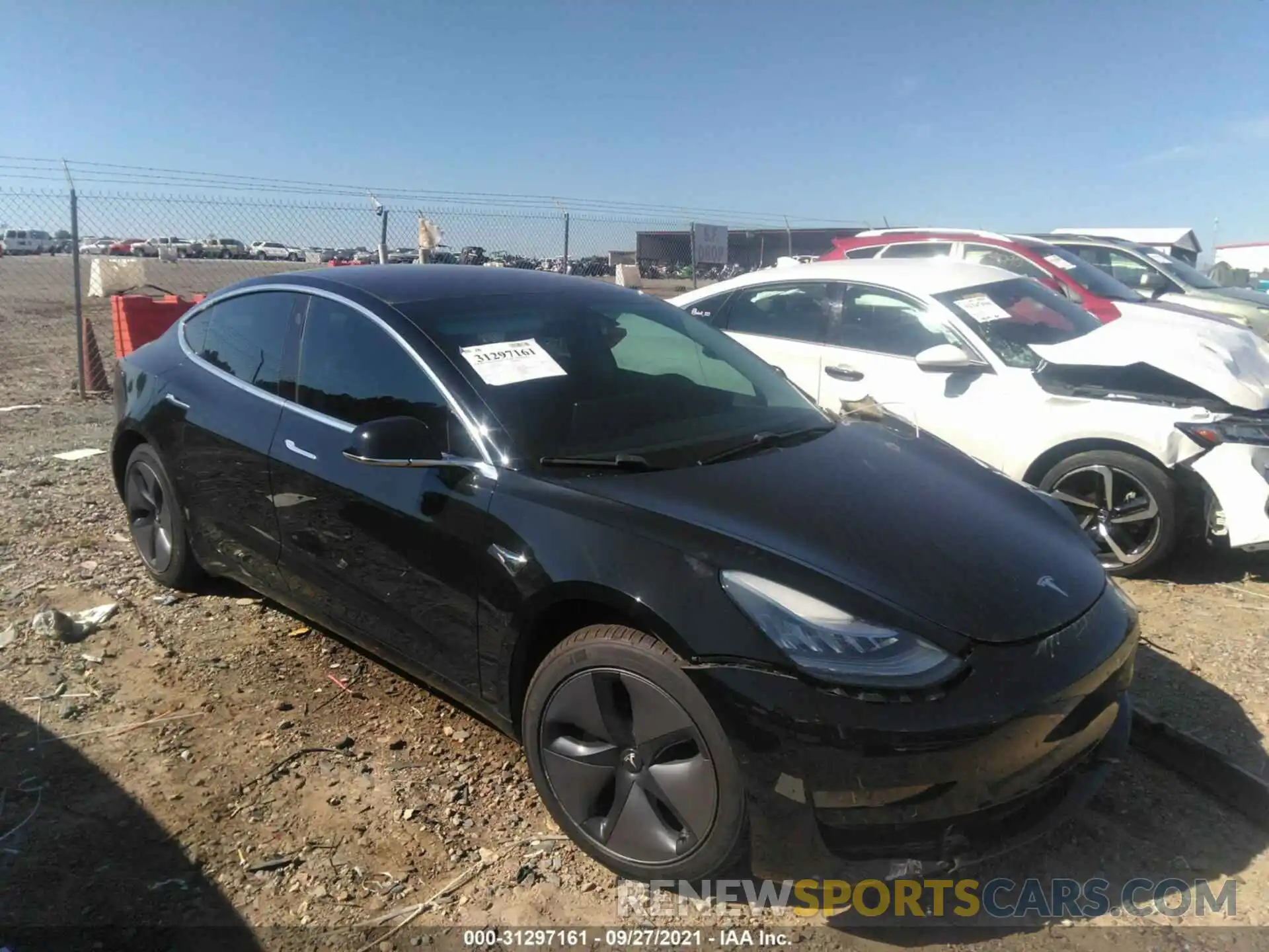 1 Photograph of a damaged car 5YJ3E1EAXKF305838 TESLA MODEL 3 2019