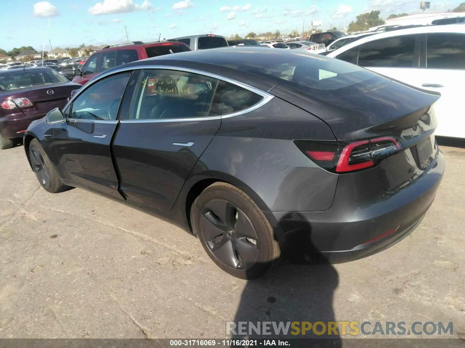 3 Photograph of a damaged car 5YJ3E1EAXKF307315 TESLA MODEL 3 2019