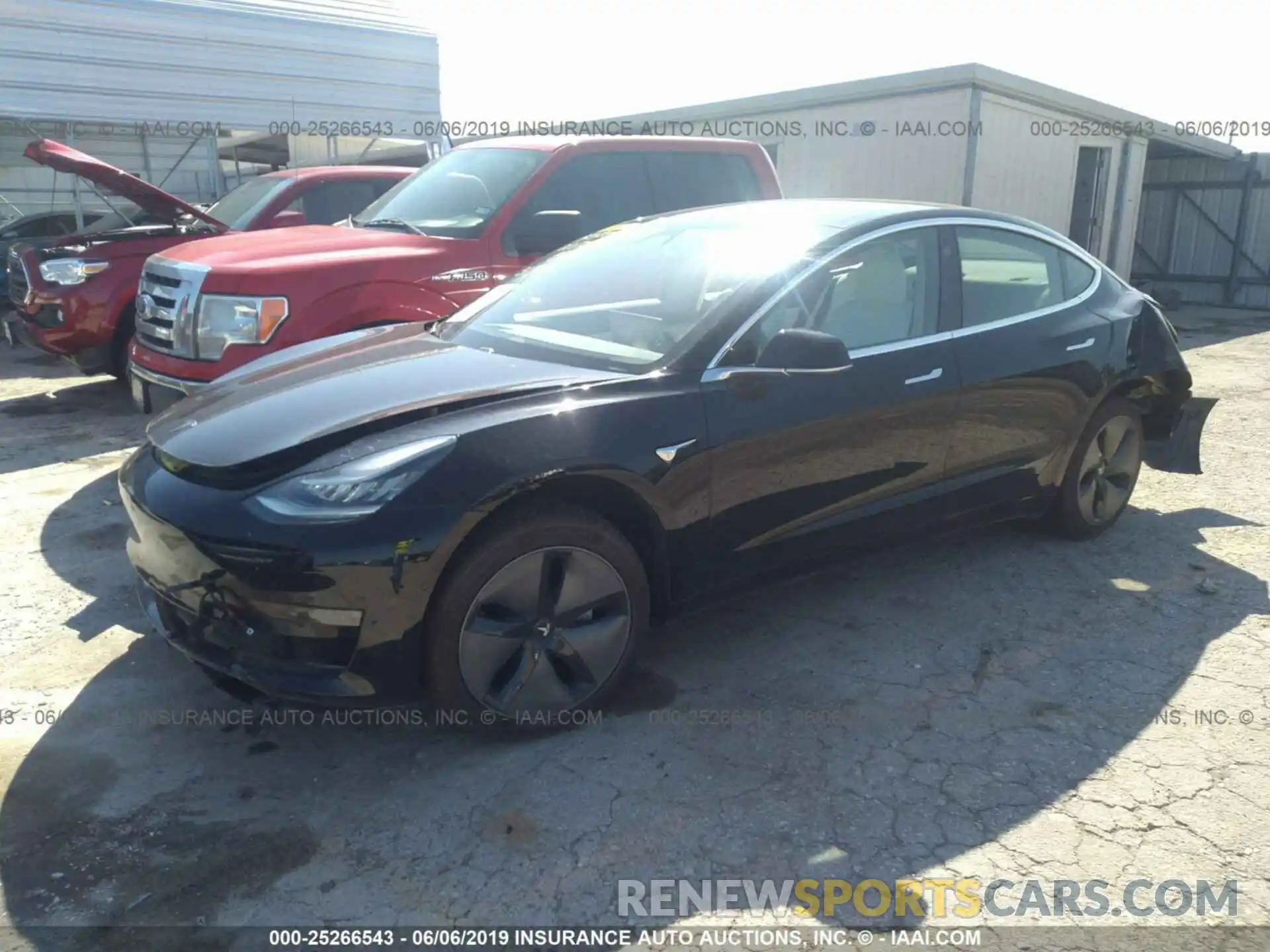 2 Photograph of a damaged car 5YJ3E1EAXKF311915 TESLA MODEL 3 2019