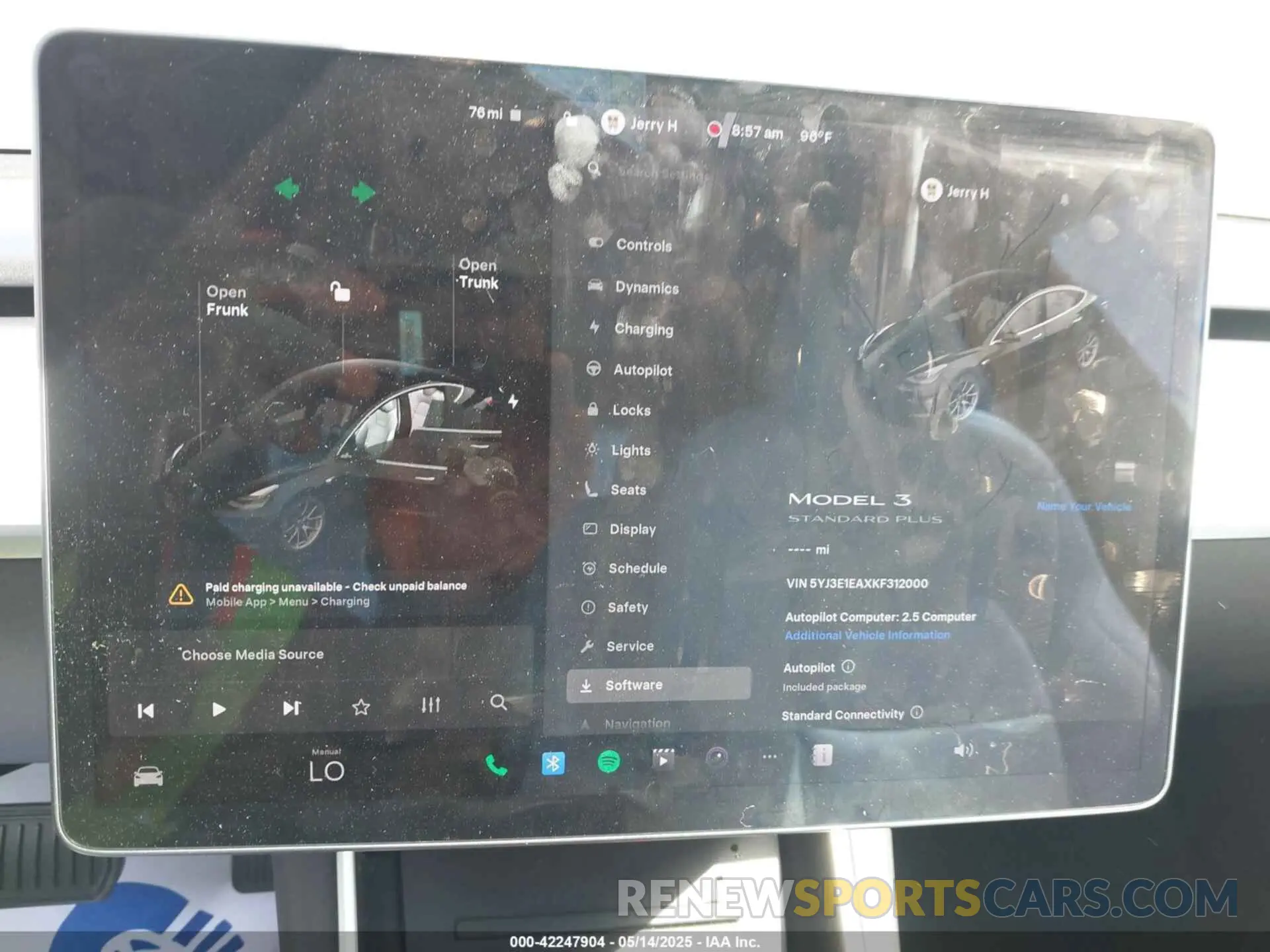 18 Photograph of a damaged car 5YJ3E1EAXKF312000 TESLA MODEL 3 2019