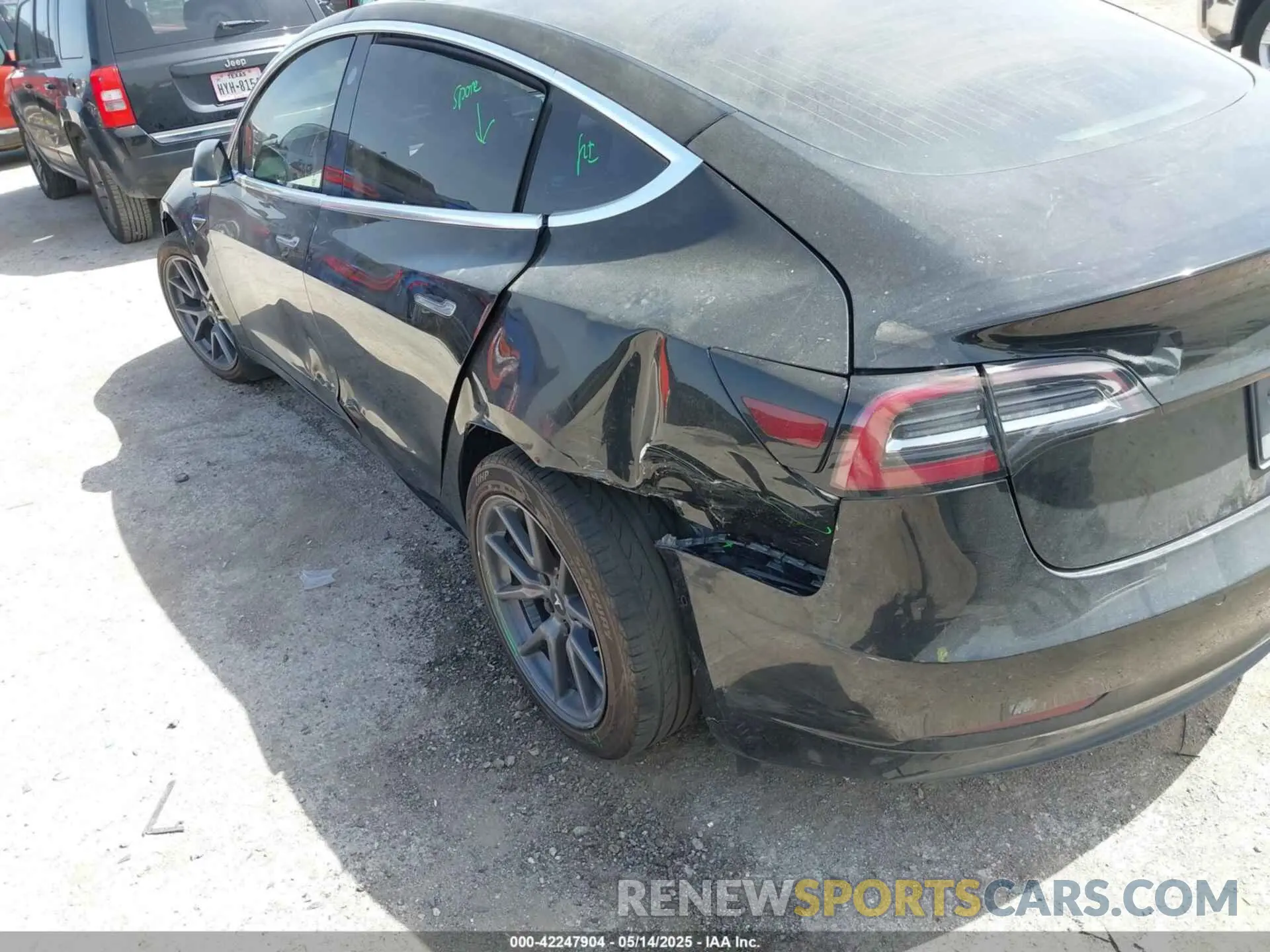 19 Photograph of a damaged car 5YJ3E1EAXKF312000 TESLA MODEL 3 2019