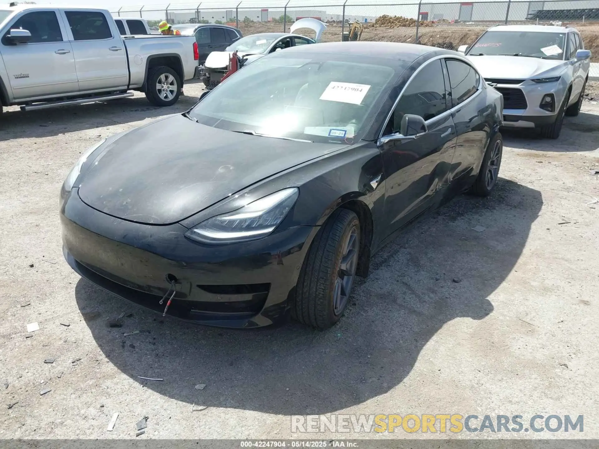 2 Photograph of a damaged car 5YJ3E1EAXKF312000 TESLA MODEL 3 2019