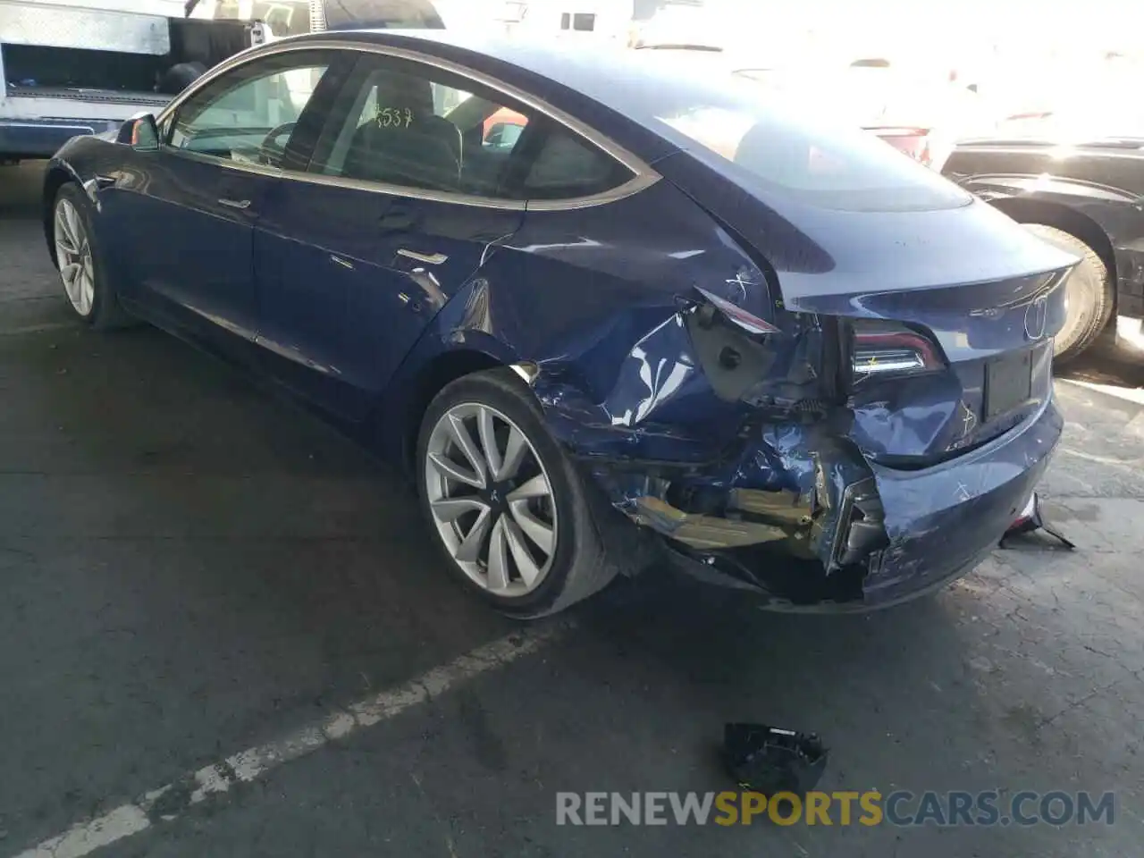 3 Photograph of a damaged car 5YJ3E1EAXKF317777 TESLA MODEL 3 2019