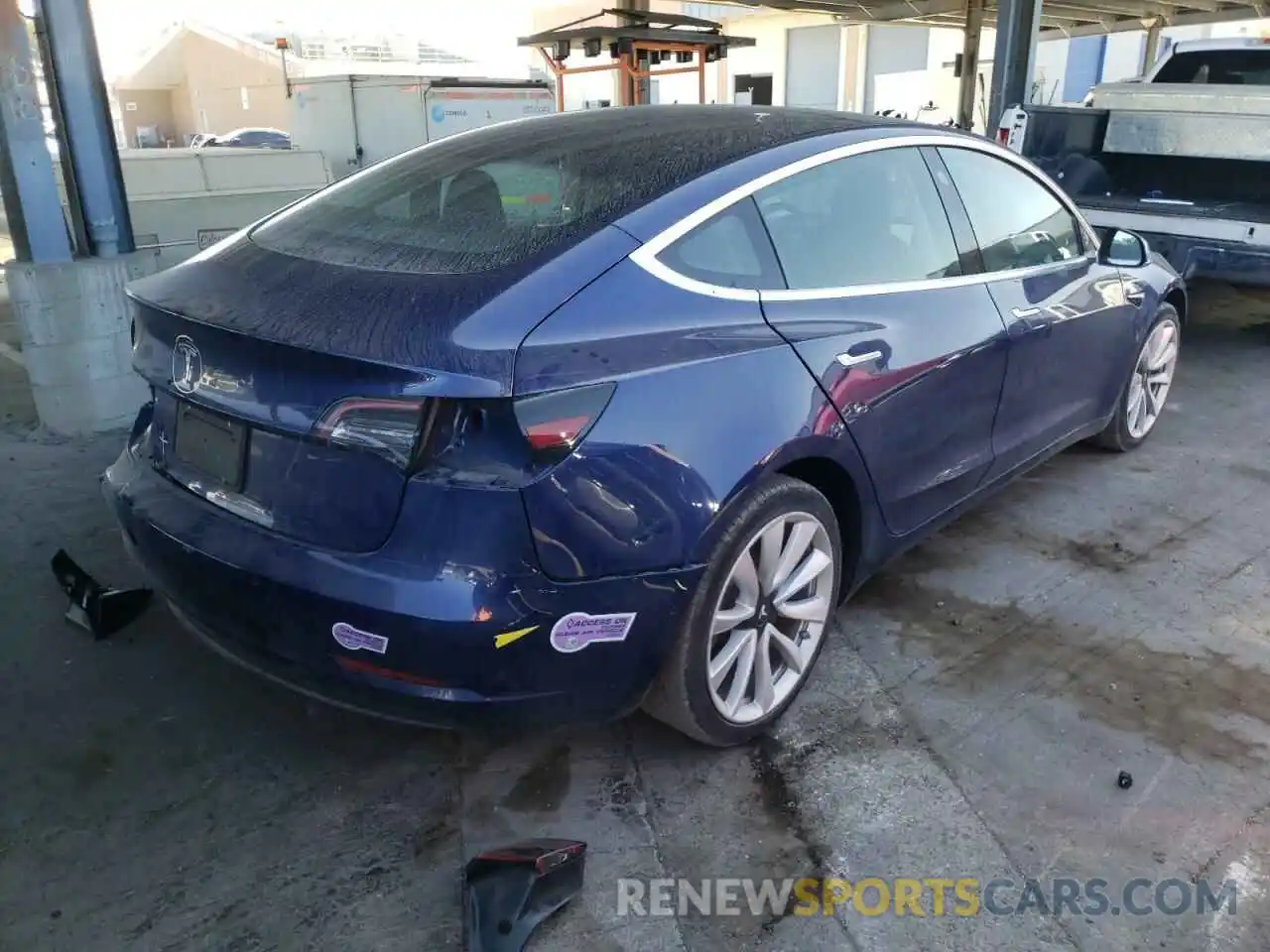 4 Photograph of a damaged car 5YJ3E1EAXKF317777 TESLA MODEL 3 2019