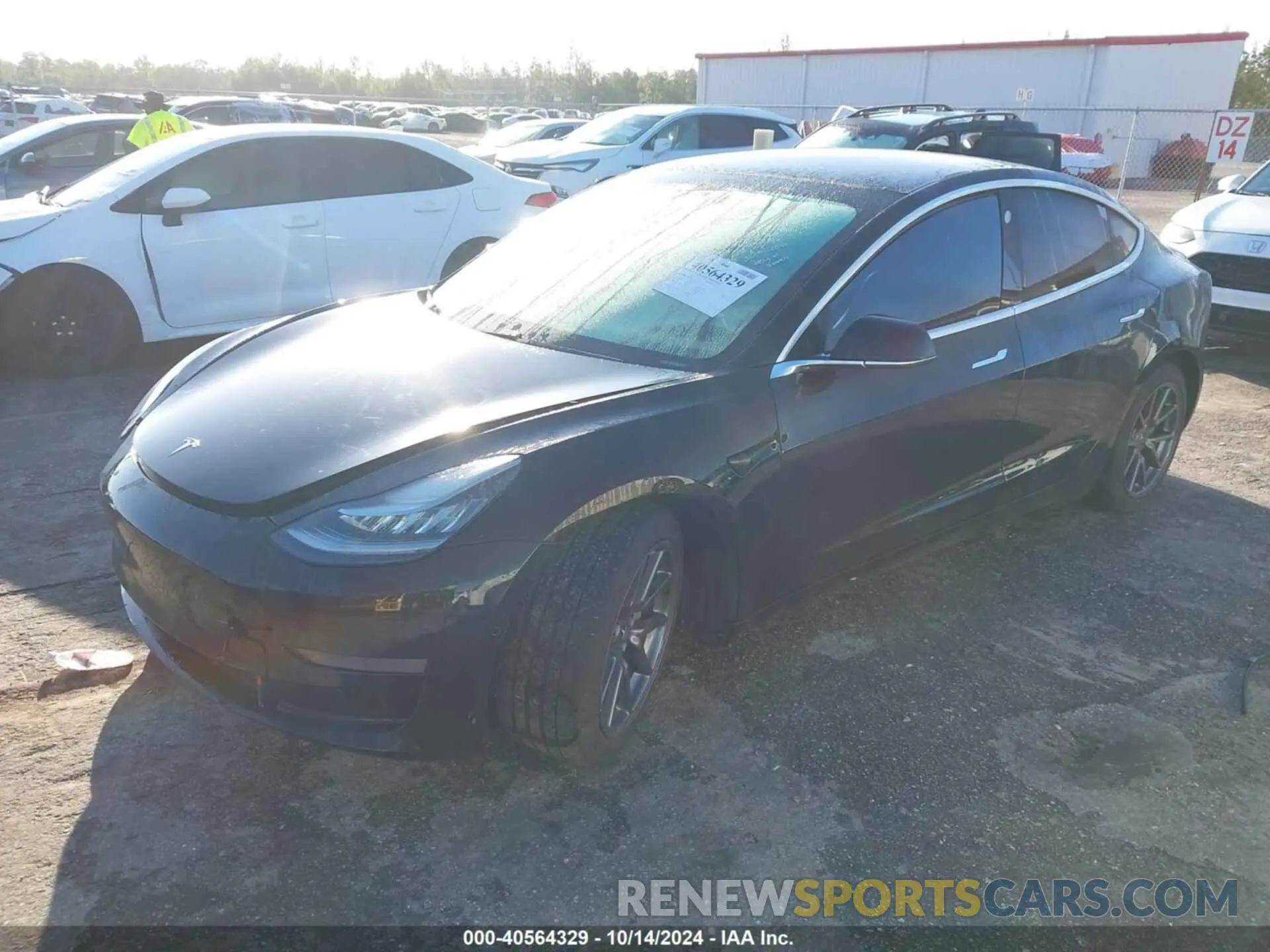 2 Photograph of a damaged car 5YJ3E1EAXKF325409 TESLA MODEL 3 2019