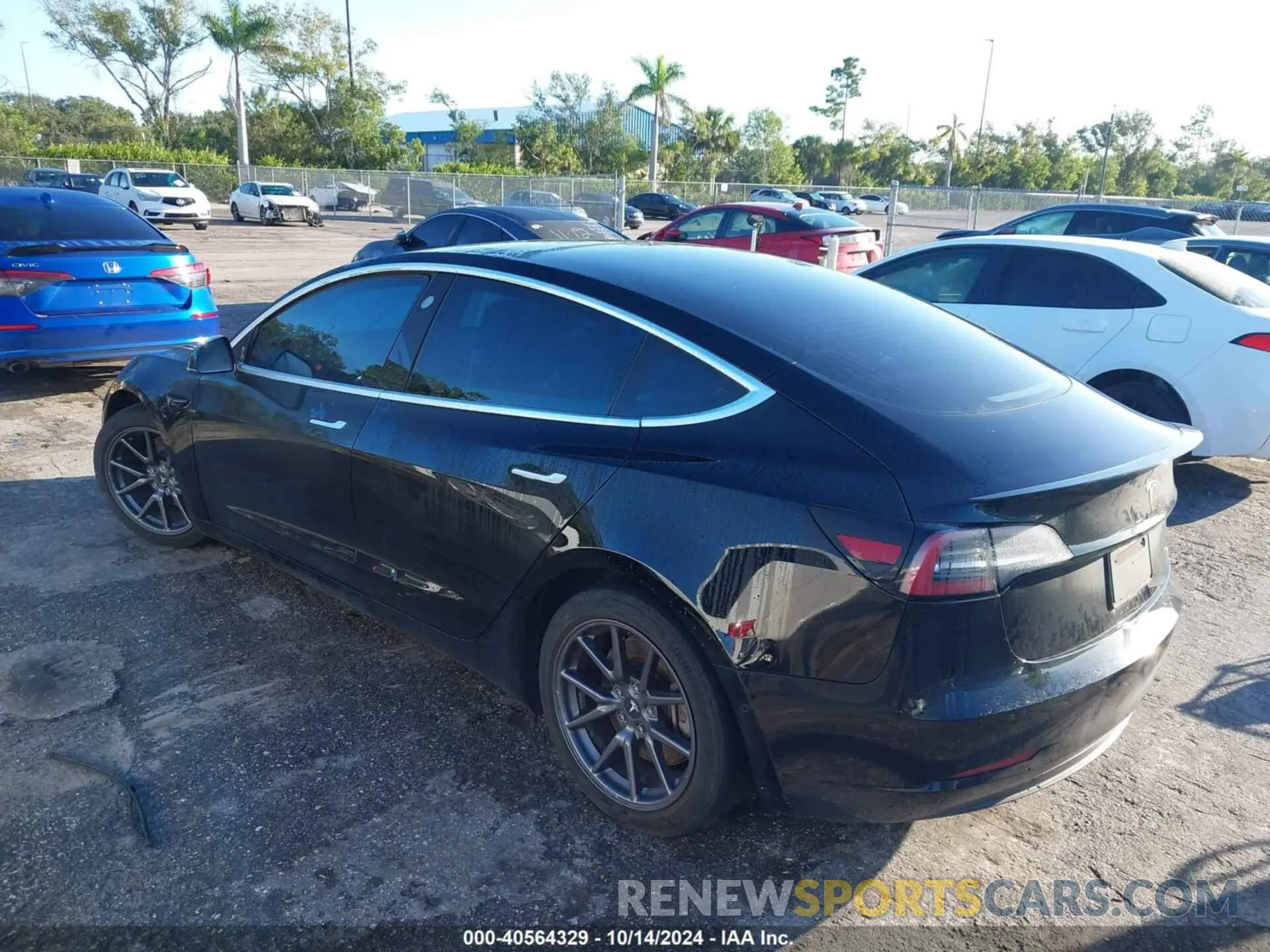 3 Photograph of a damaged car 5YJ3E1EAXKF325409 TESLA MODEL 3 2019