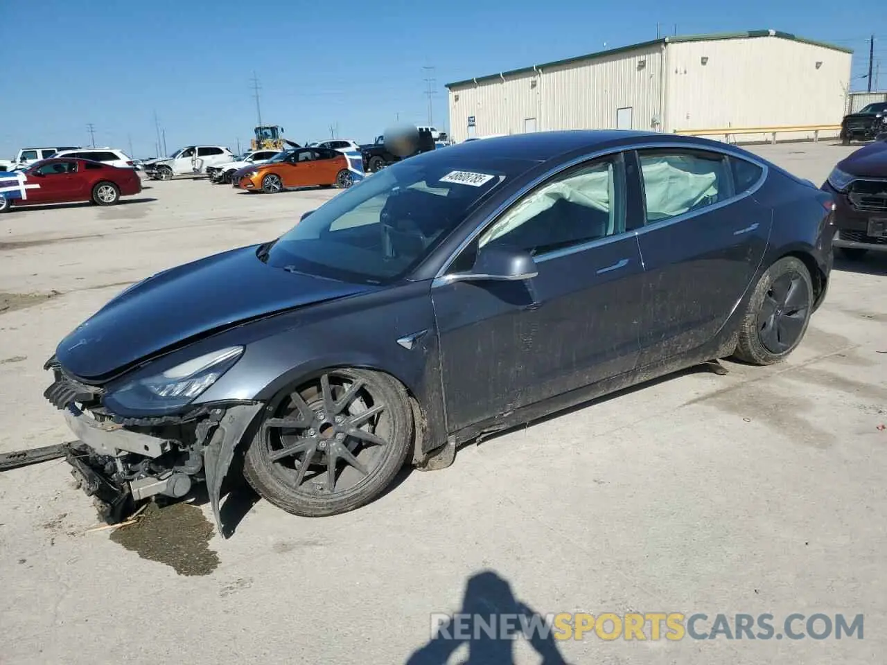 1 Photograph of a damaged car 5YJ3E1EAXKF325507 TESLA MODEL 3 2019