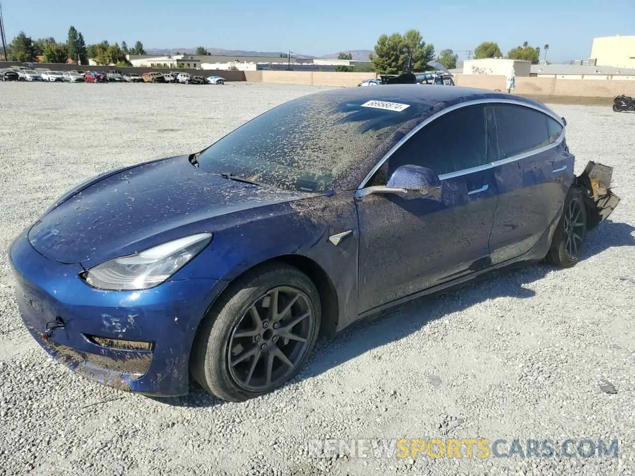 1 Photograph of a damaged car 5YJ3E1EAXKF326088 TESLA MODEL 3 2019