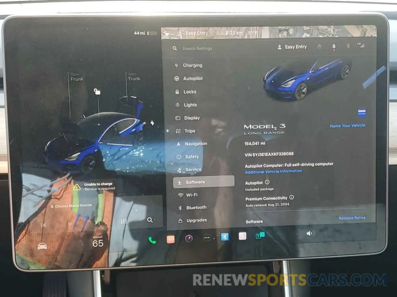 9 Photograph of a damaged car 5YJ3E1EAXKF326088 TESLA MODEL 3 2019