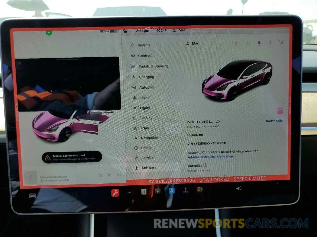 9 Photograph of a damaged car 5YJ3E1EAXKF328326 TESLA MODEL 3 2019