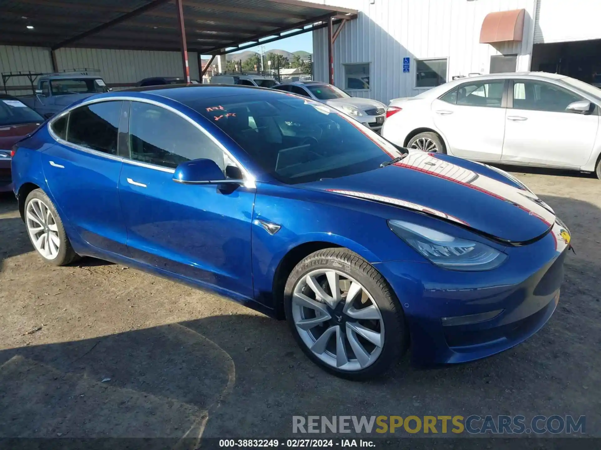 1 Photograph of a damaged car 5YJ3E1EAXKF357678 TESLA MODEL 3 2019