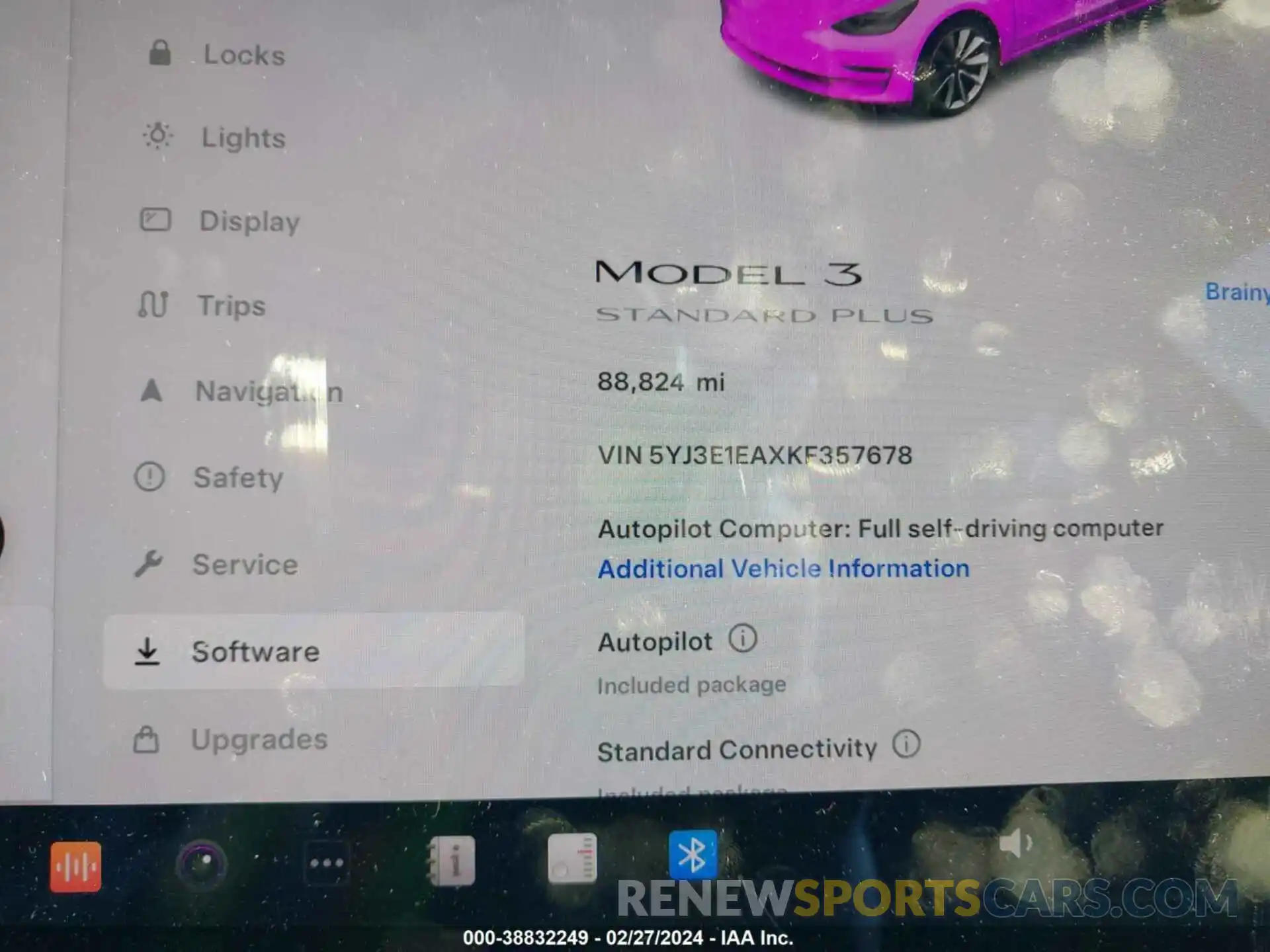 16 Photograph of a damaged car 5YJ3E1EAXKF357678 TESLA MODEL 3 2019