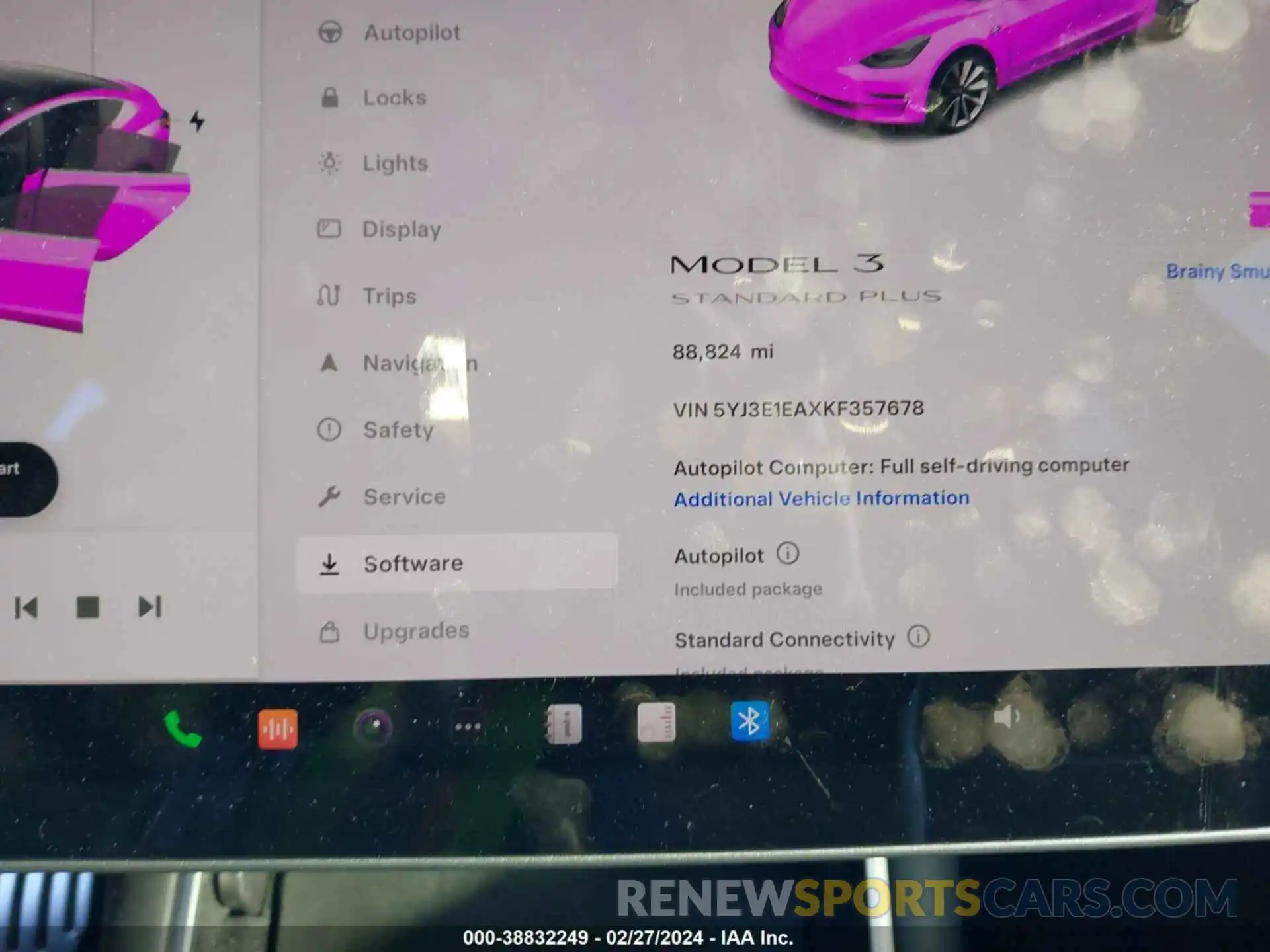 7 Photograph of a damaged car 5YJ3E1EAXKF357678 TESLA MODEL 3 2019