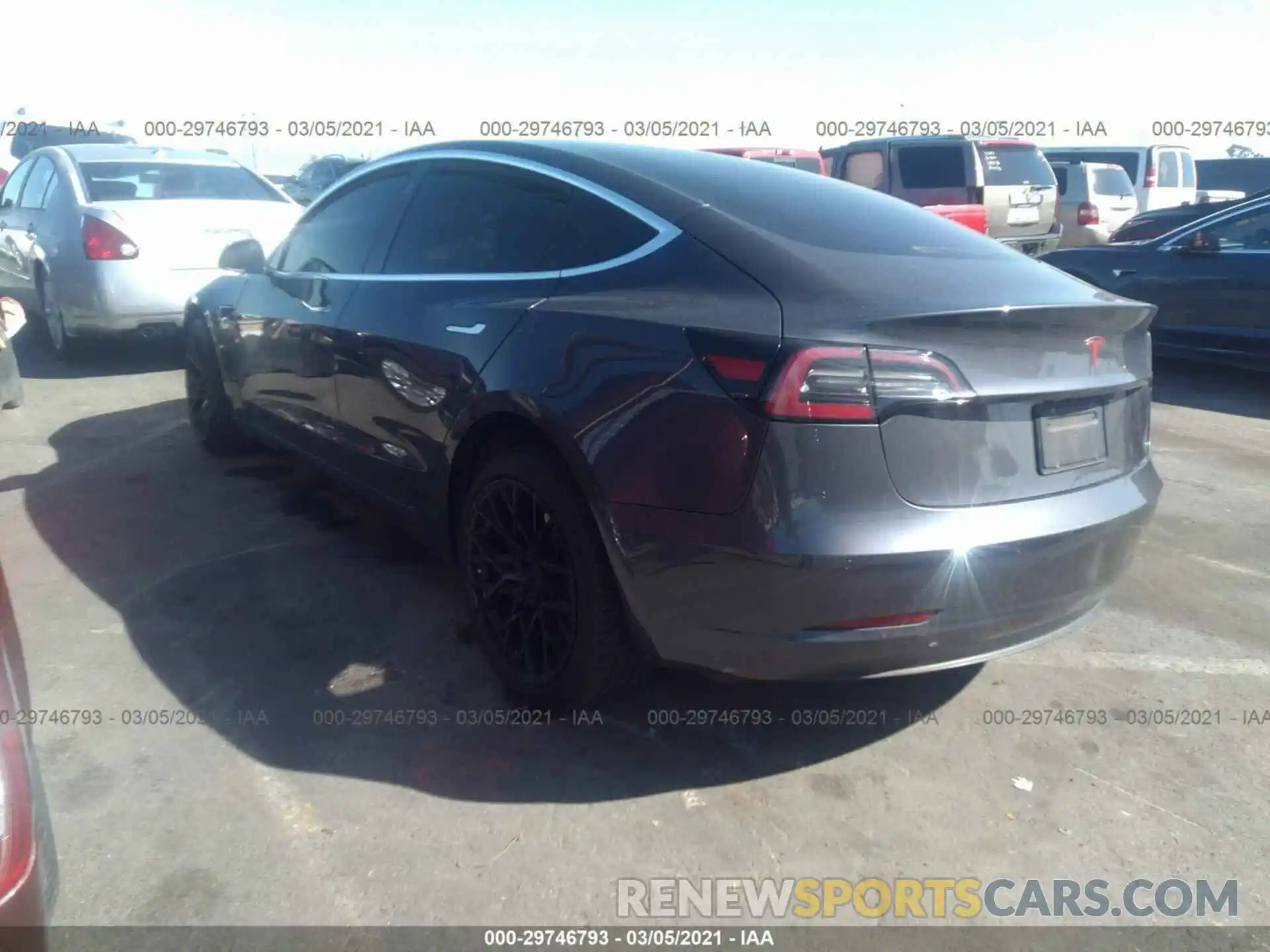 3 Photograph of a damaged car 5YJ3E1EAXKF357714 TESLA MODEL 3 2019