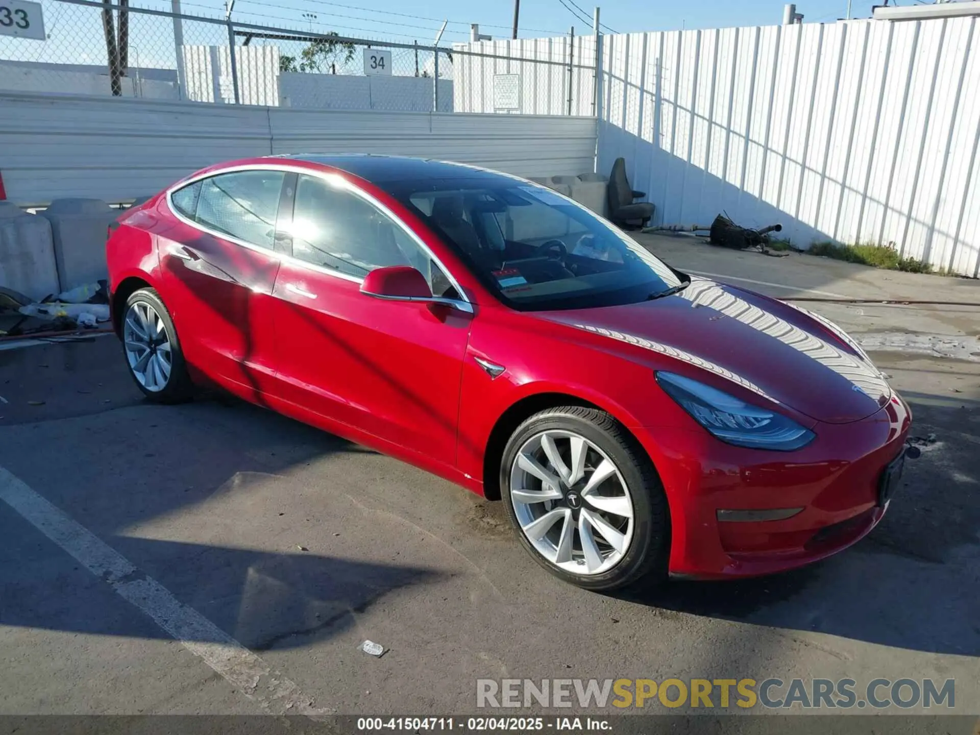 1 Photograph of a damaged car 5YJ3E1EAXKF357762 TESLA MODEL 3 2019