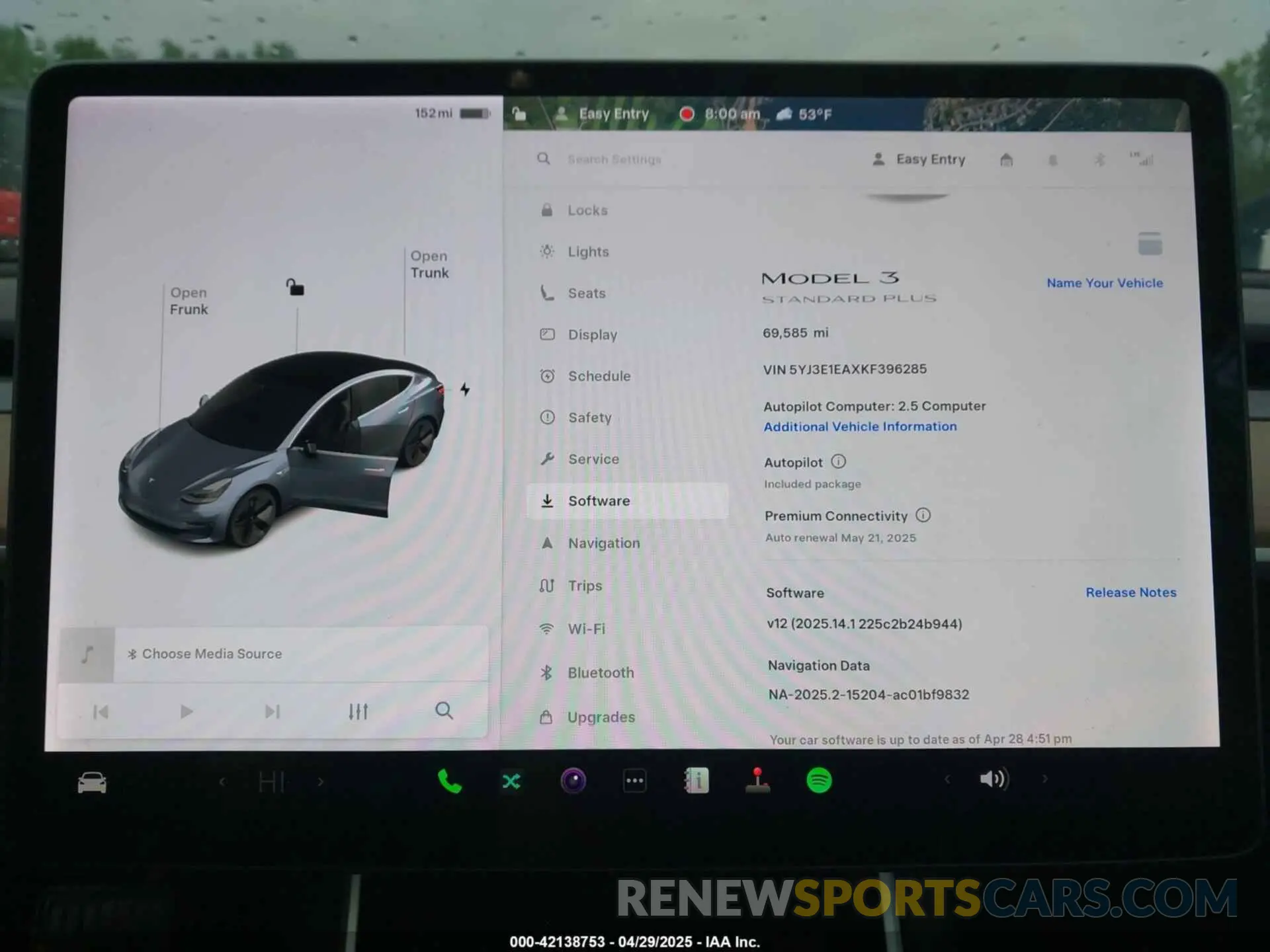 19 Photograph of a damaged car 5YJ3E1EAXKF396285 TESLA MODEL 3 2019