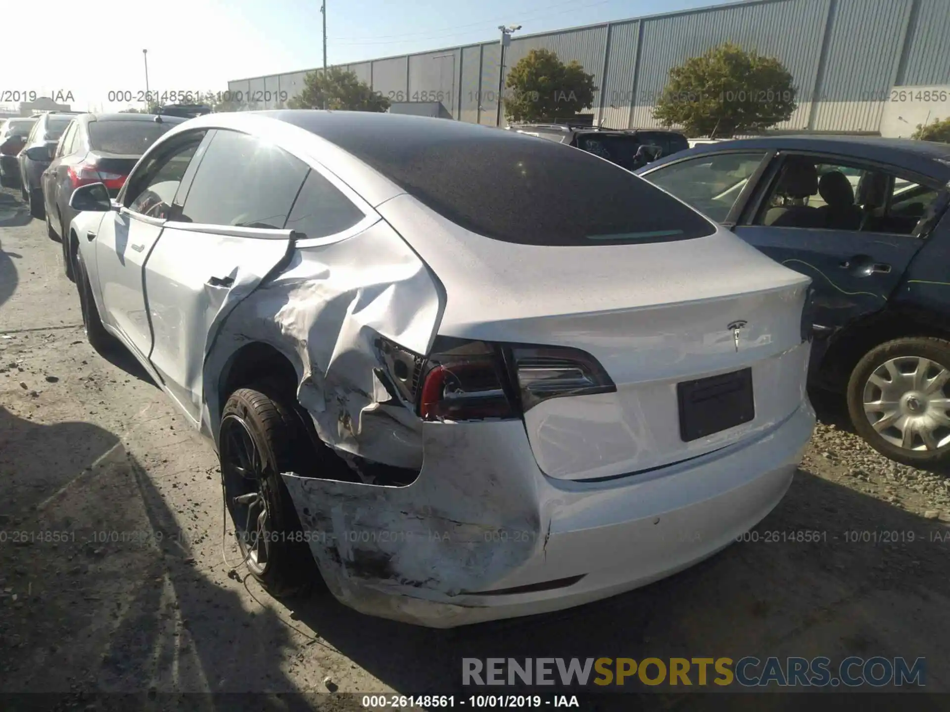 3 Photograph of a damaged car 5YJ3E1EAXKF396996 TESLA MODEL 3 2019