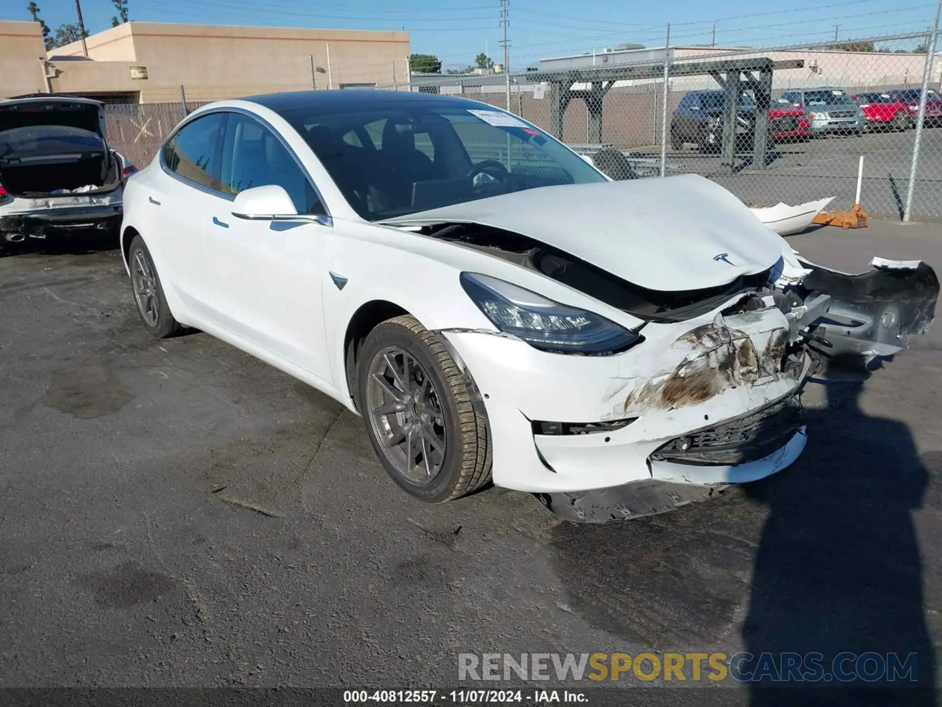 1 Photograph of a damaged car 5YJ3E1EAXKF397100 TESLA MODEL 3 2019