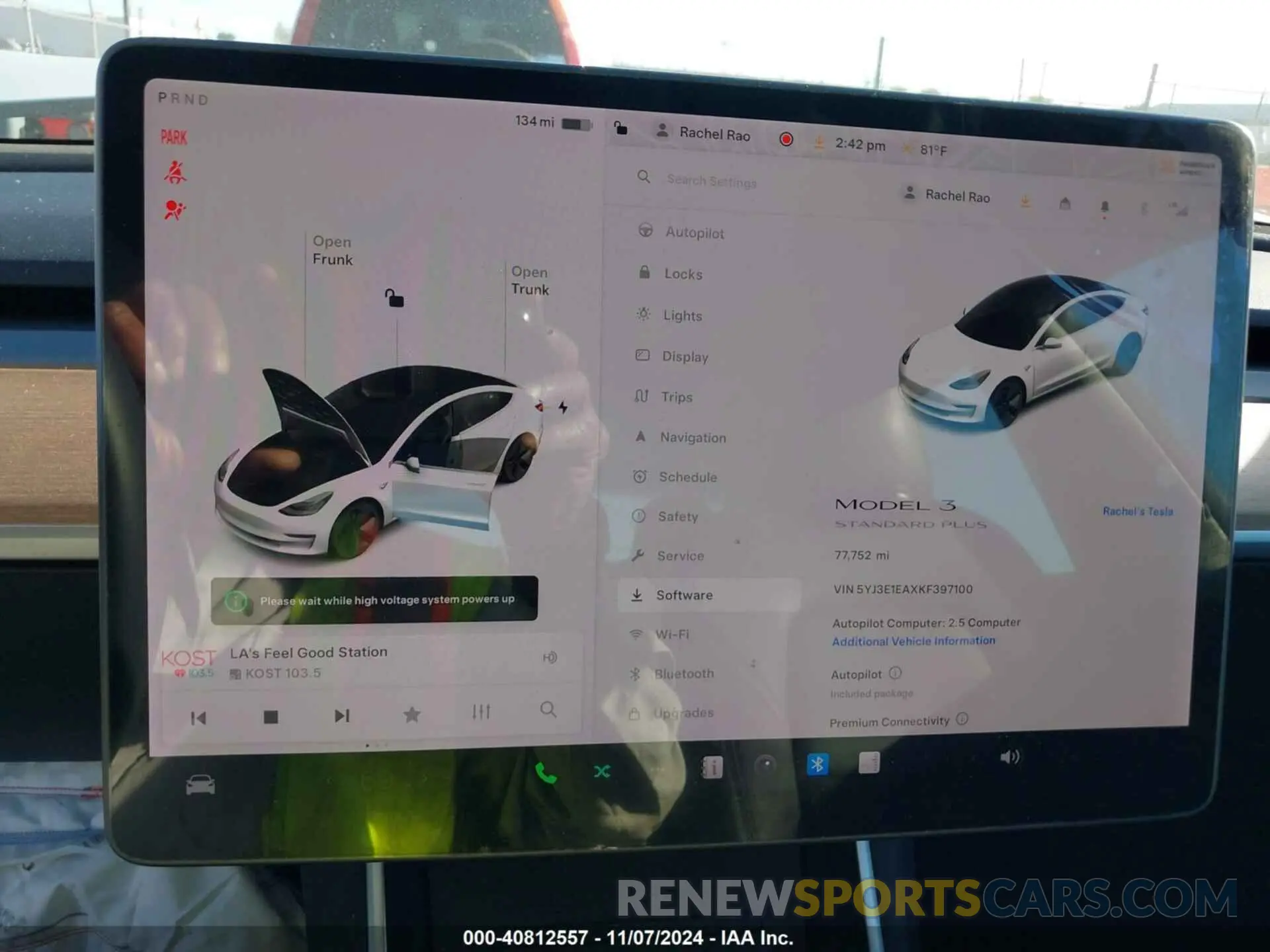 18 Photograph of a damaged car 5YJ3E1EAXKF397100 TESLA MODEL 3 2019