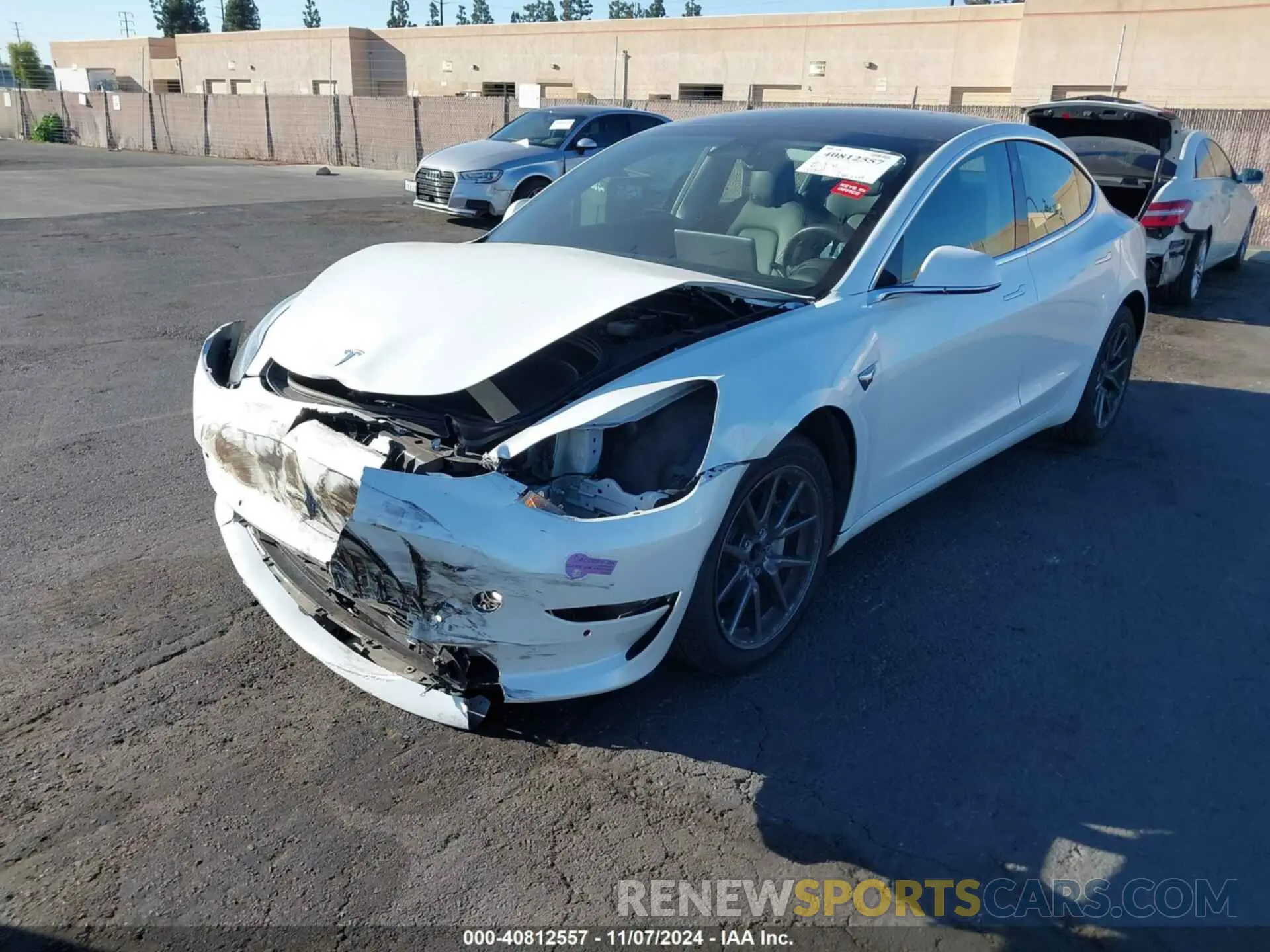 2 Photograph of a damaged car 5YJ3E1EAXKF397100 TESLA MODEL 3 2019