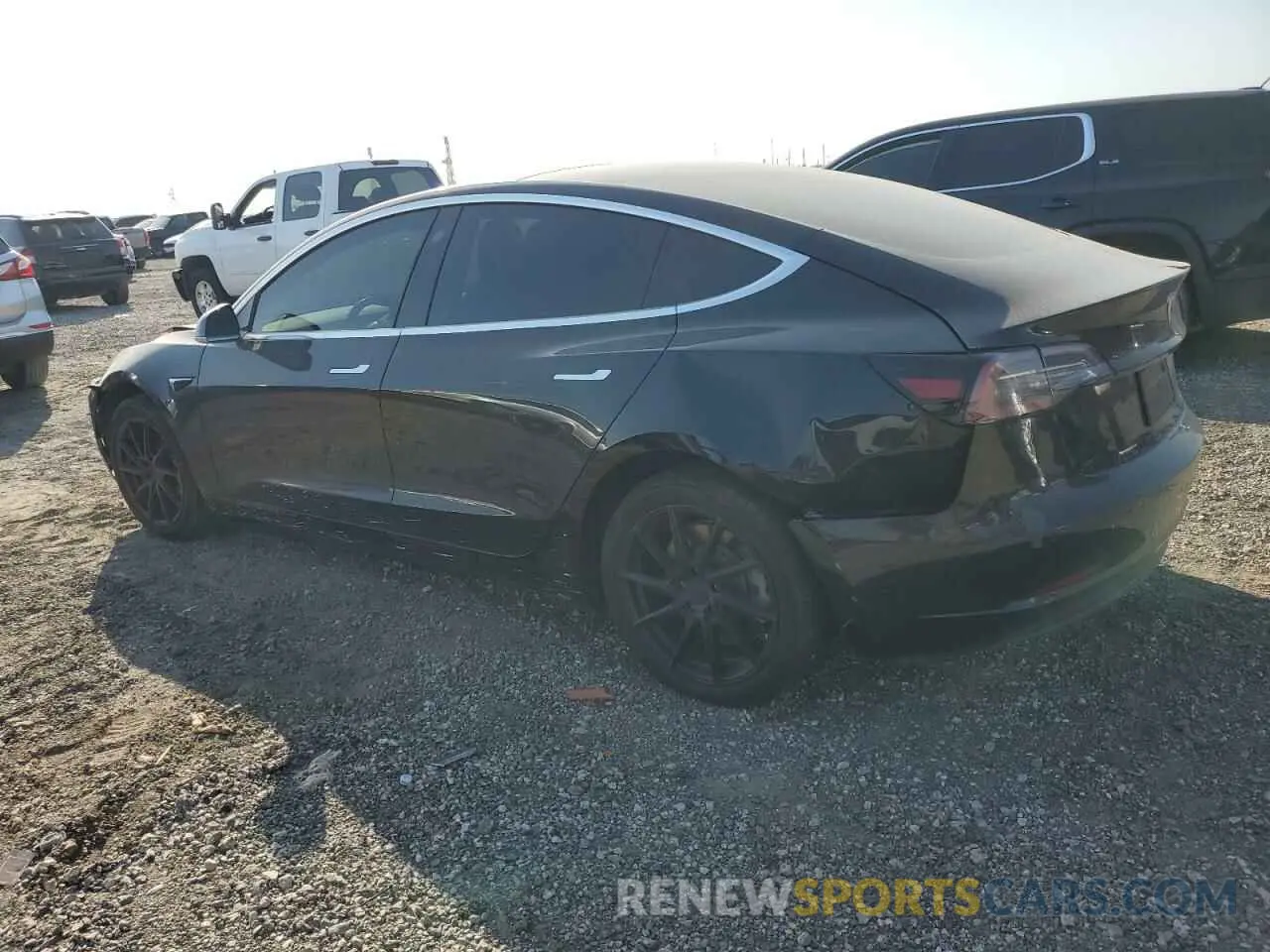 2 Photograph of a damaged car 5YJ3E1EAXKF398909 TESLA MODEL 3 2019